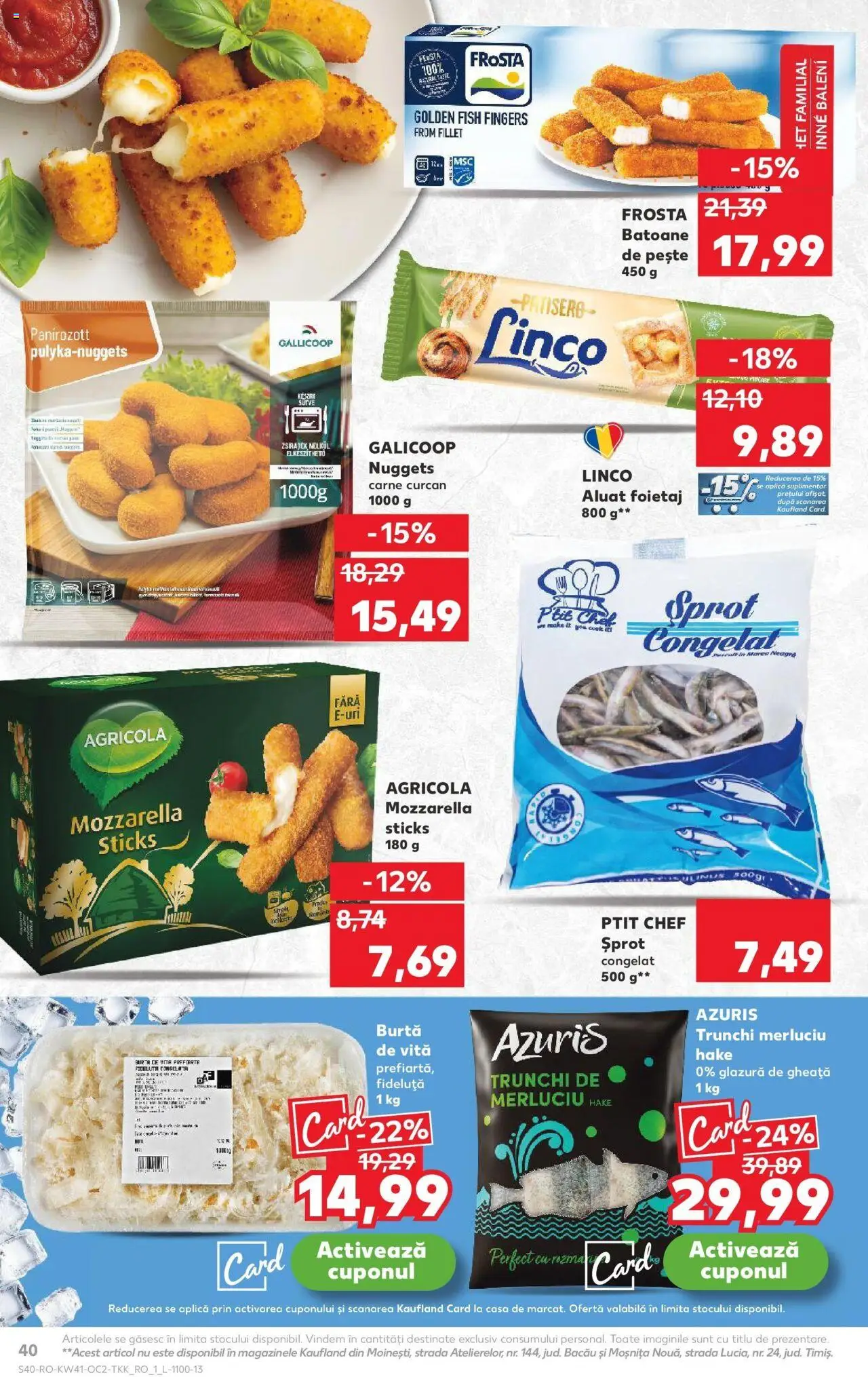 Noul catalog Kaufland – valabil de la 08.10.2025 | Pagină: 40 | Produse: Marker kalem, Aluat, Mozzarella, Pește