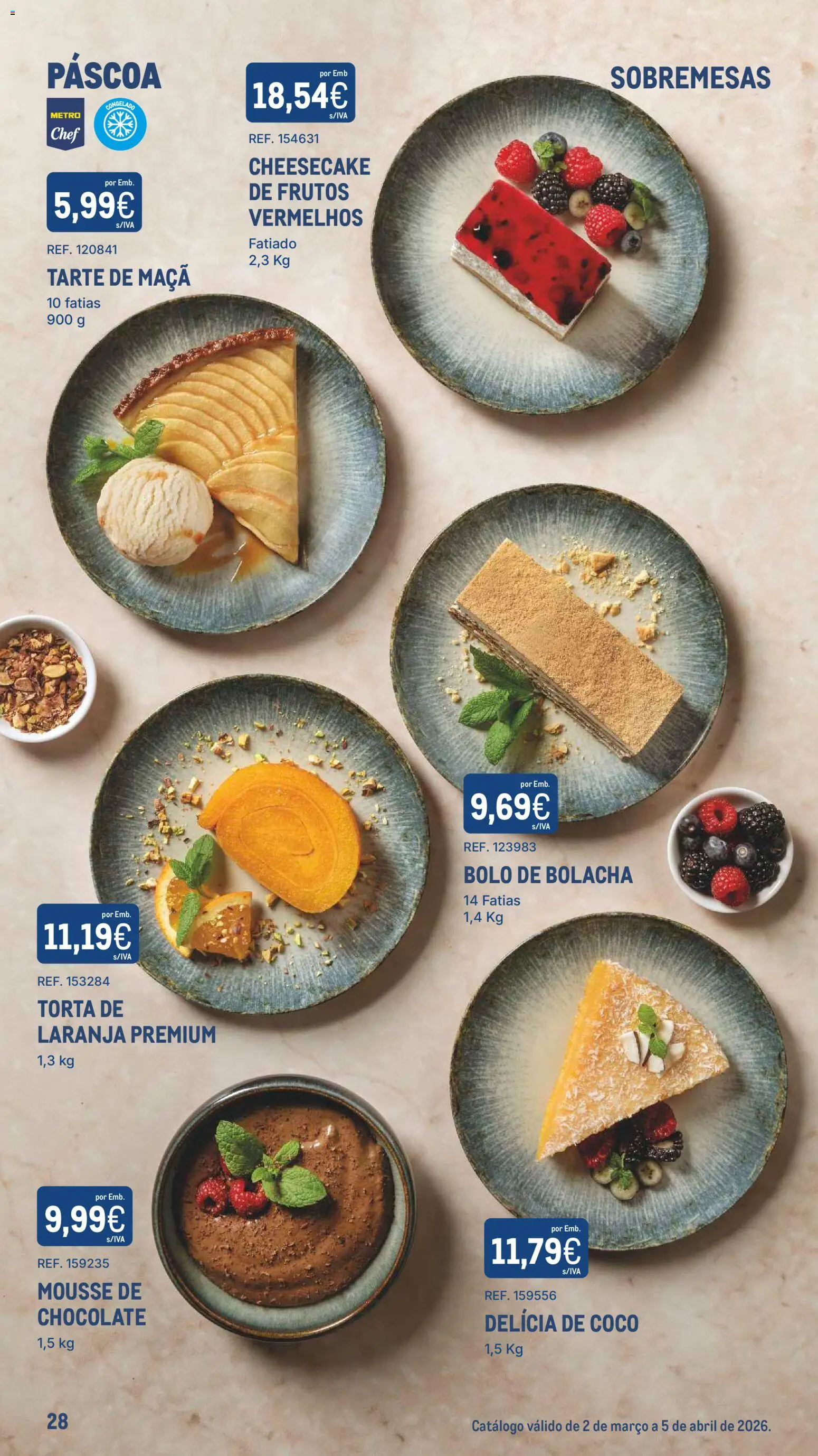 Makro - Especial Páscoa │ válido de 02.03.2026 | Página: 28 | Produtos: Maça, Chocolate, Tarte, Torta