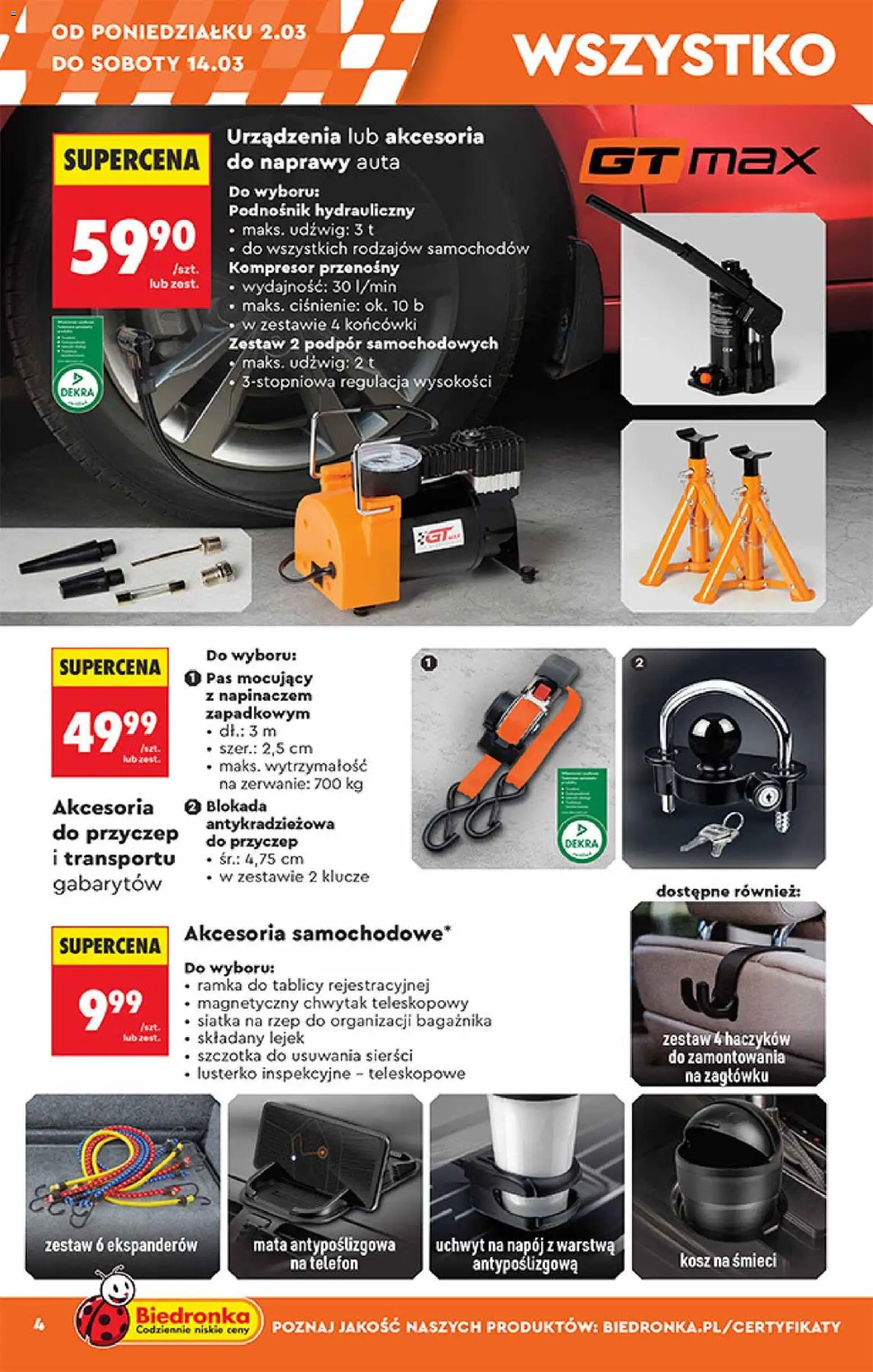 Biedronka Polsko leták - Hity i inspiracje od 28.02.2026 | Strana: 4 | Produkty: Telefon, Kompresor