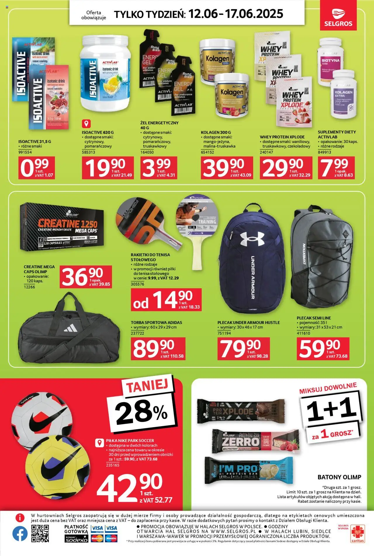 Selgros cash&carry Gazetka - Jeszcze więcej super promocji od 12.06.2025 | Strona: 10 | Produkty: Plecak, Torba, Torba sportowa