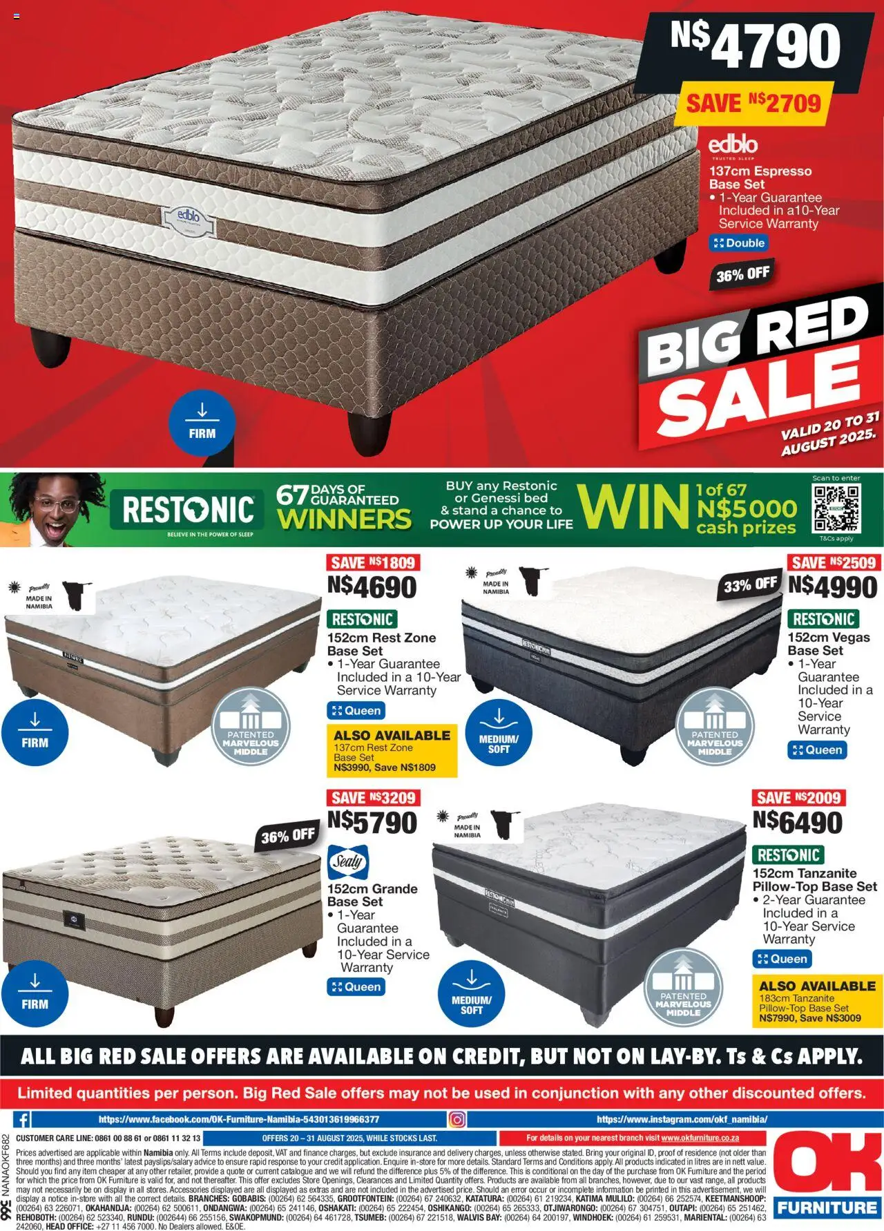 OK Furniture - Namibia  Specials │ valid from 20.08.2025 | Page: 12 | Products: Bed