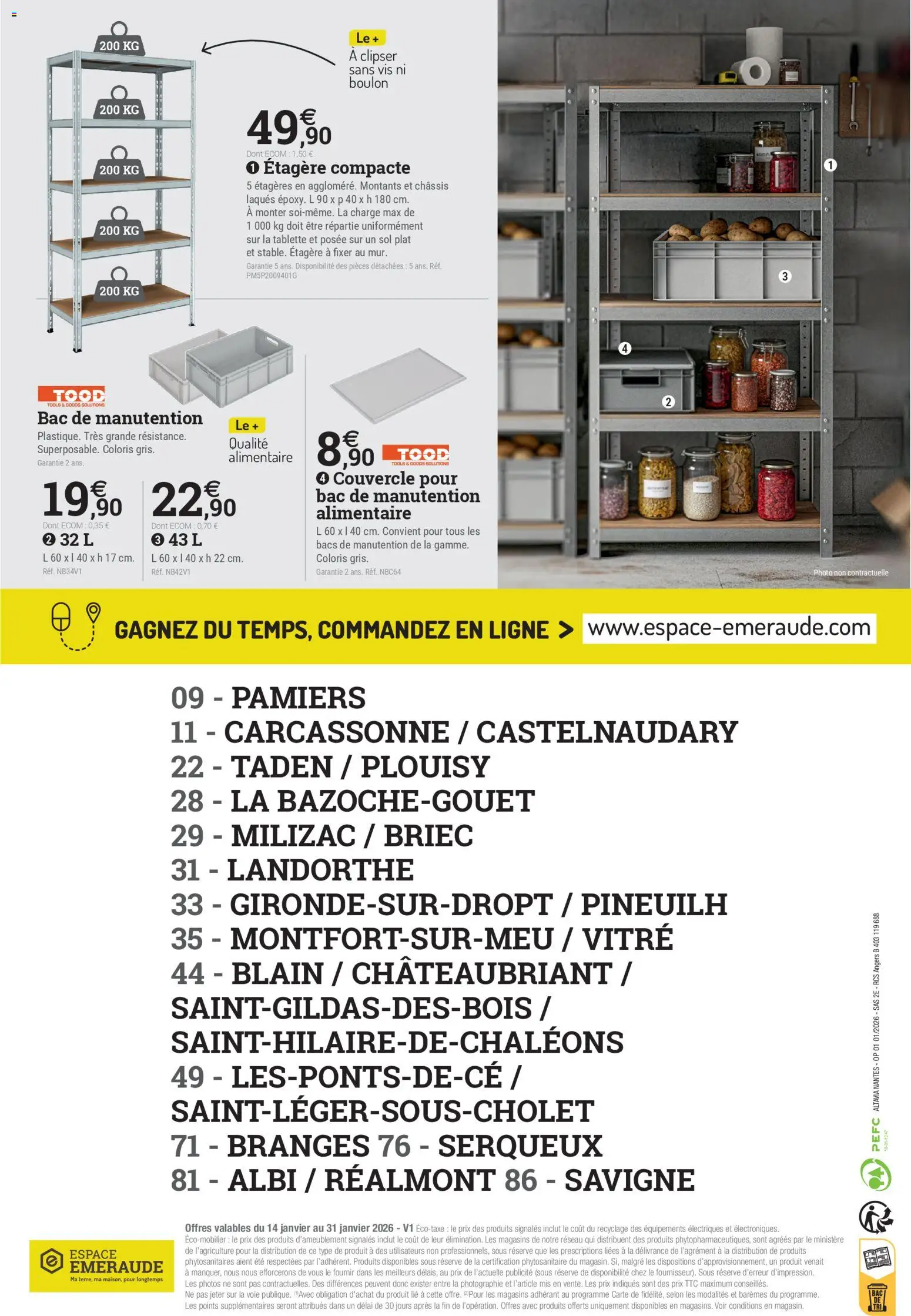 {H1} | Page: 16 | Produits: Tablette, Étagère