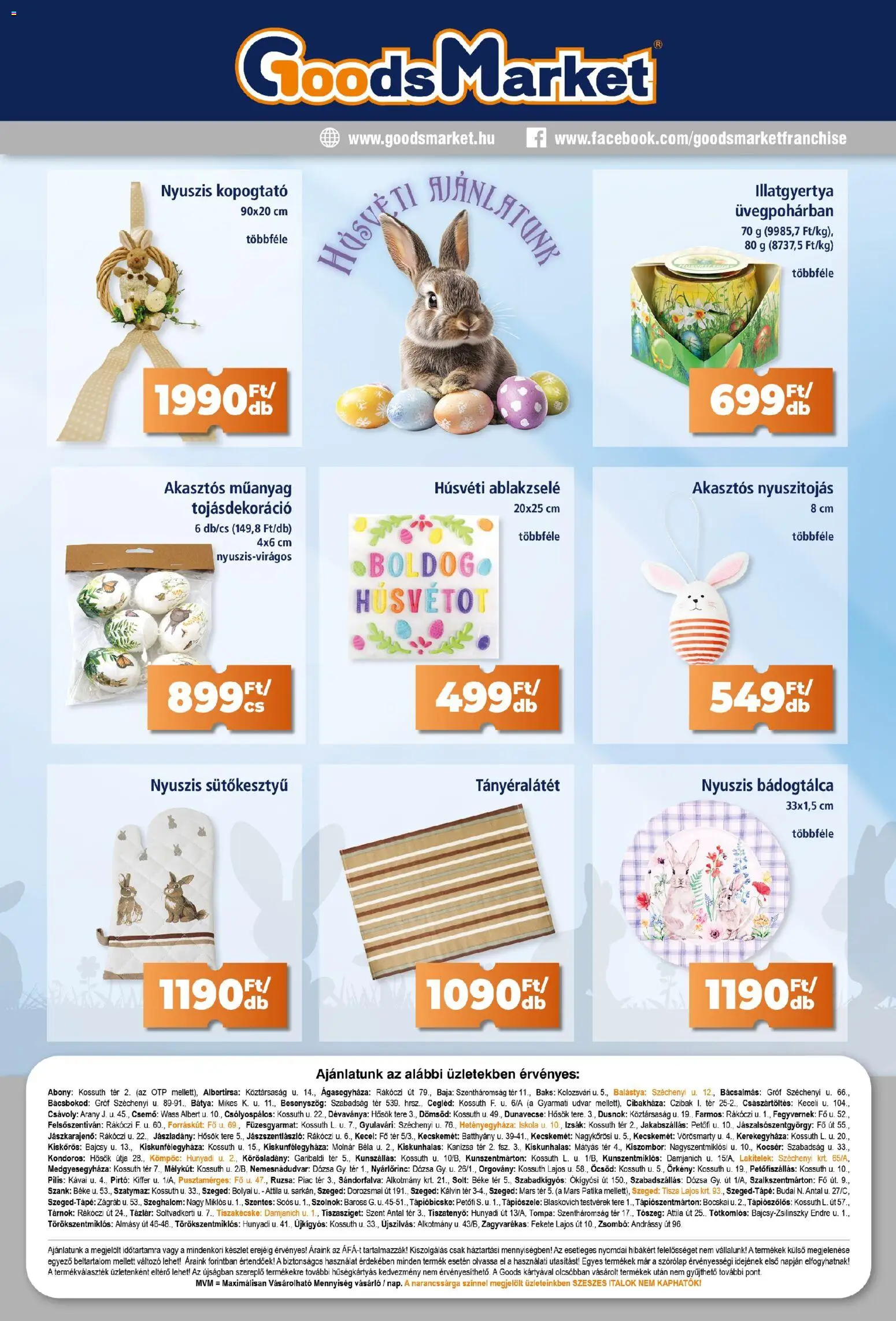 Goods Market akciós ujság - amely érvényes a következő dátumtól: 05.03.2026 | Oldal: 11 | Termékek: Tányéralátét, Szeszes italok, Illatgyertya