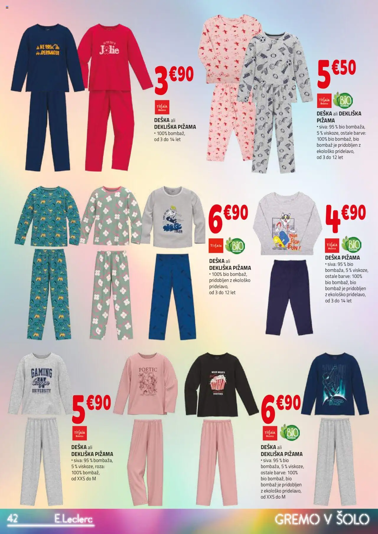 E.leclerc katalog │ velja od 06.08.2025 | Stran: 42 | Izdelki: Pižama