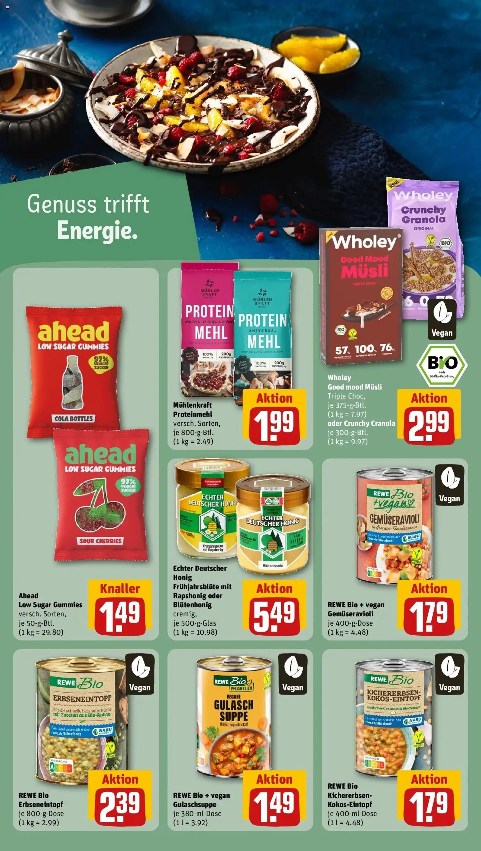 Rewe Prospekt Edermünde / Grifte	 – gültig ab 01.03.2026 | Seite: 22 | Produkte: Musli, Küche, Gulasch, Kuchen