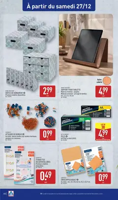 Aldi - Prévisualisation de Aldi - Catalogue de la semaine 52 valide à partir de 23.12.2025 | Page: 49 | Produits: Tablette, Bureau, Pinces, Piles