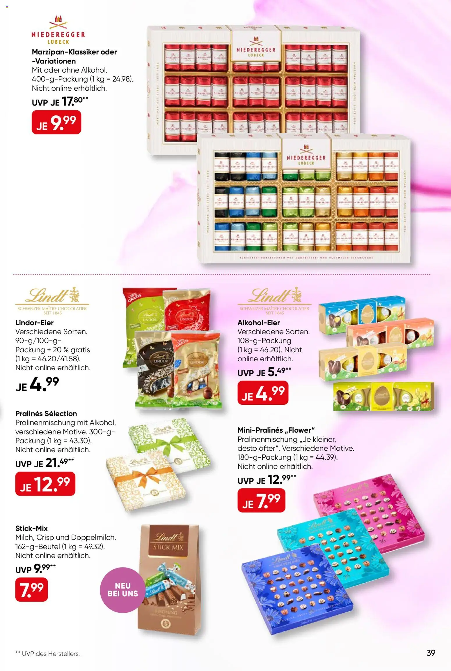 Galeria Karstadt Kaufhof Prospekt 	 – gültig ab 04.03.2026 | Seite: 39 | Produkte: Lindt
