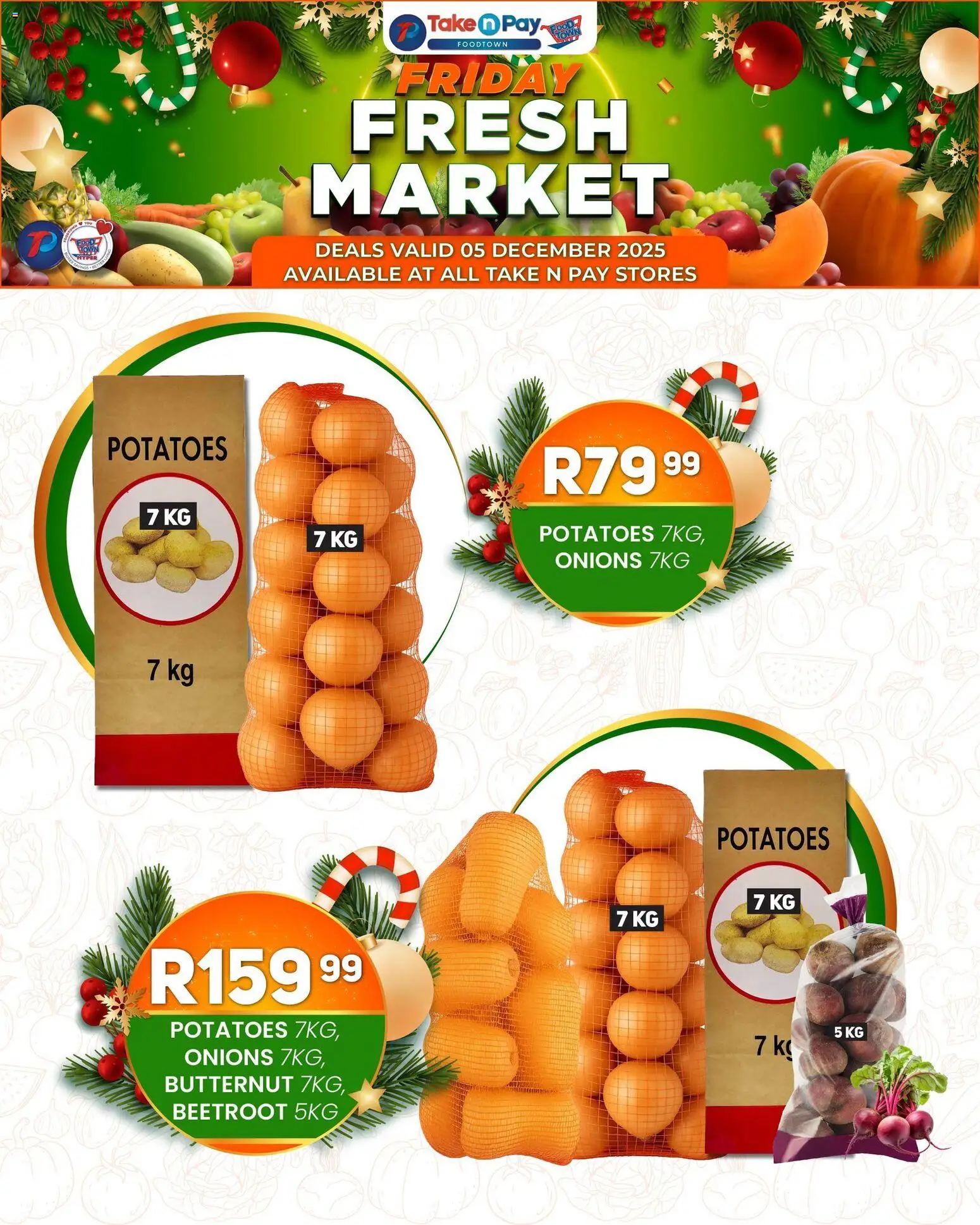 New Take n Pay catalogue – valid from 05.12.2025 | Page: 6 | Products: Potatoes, Onions