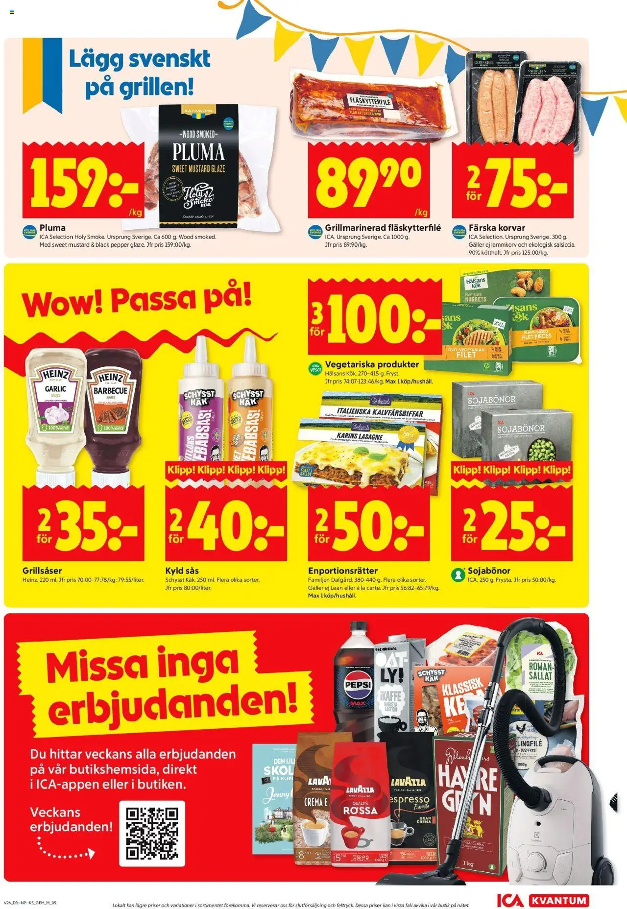 ICA Kvantum reklamblad aktuell från 23.06.2025 | Sida: 5 | Produkter: Galler, Fläskytterfilé, Pepsi, Chili