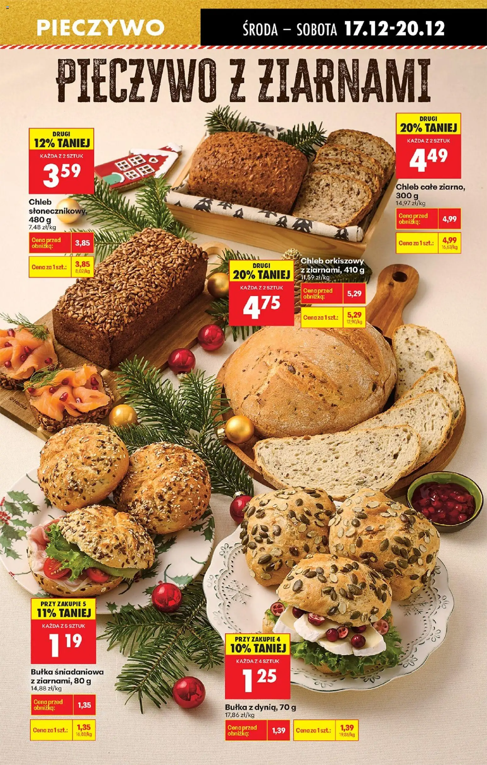 Biedronka gazetka - Oferta w tym tygodniu od 17.12.2025 | Strona: 47 | Produkty: Pieczywo, Bułka, Chleb