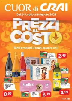 Anteprima del volantino CRAI Cuor di Crai catalogo valido a partire dal 24.07.2025