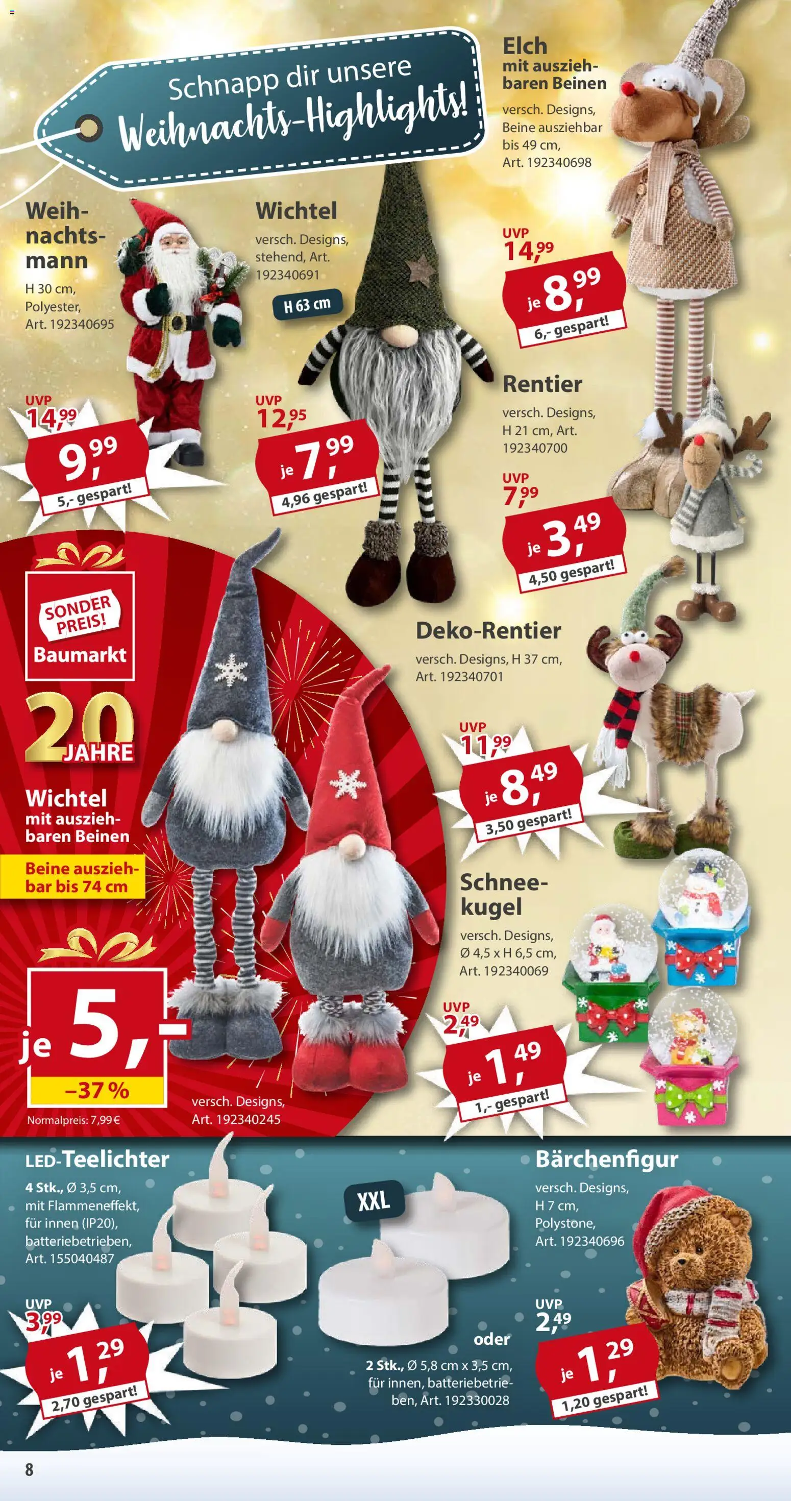 Sonderpreis Baumarkt Prospekt 	 – gültig ab 15.11.2025 | Seite: 8