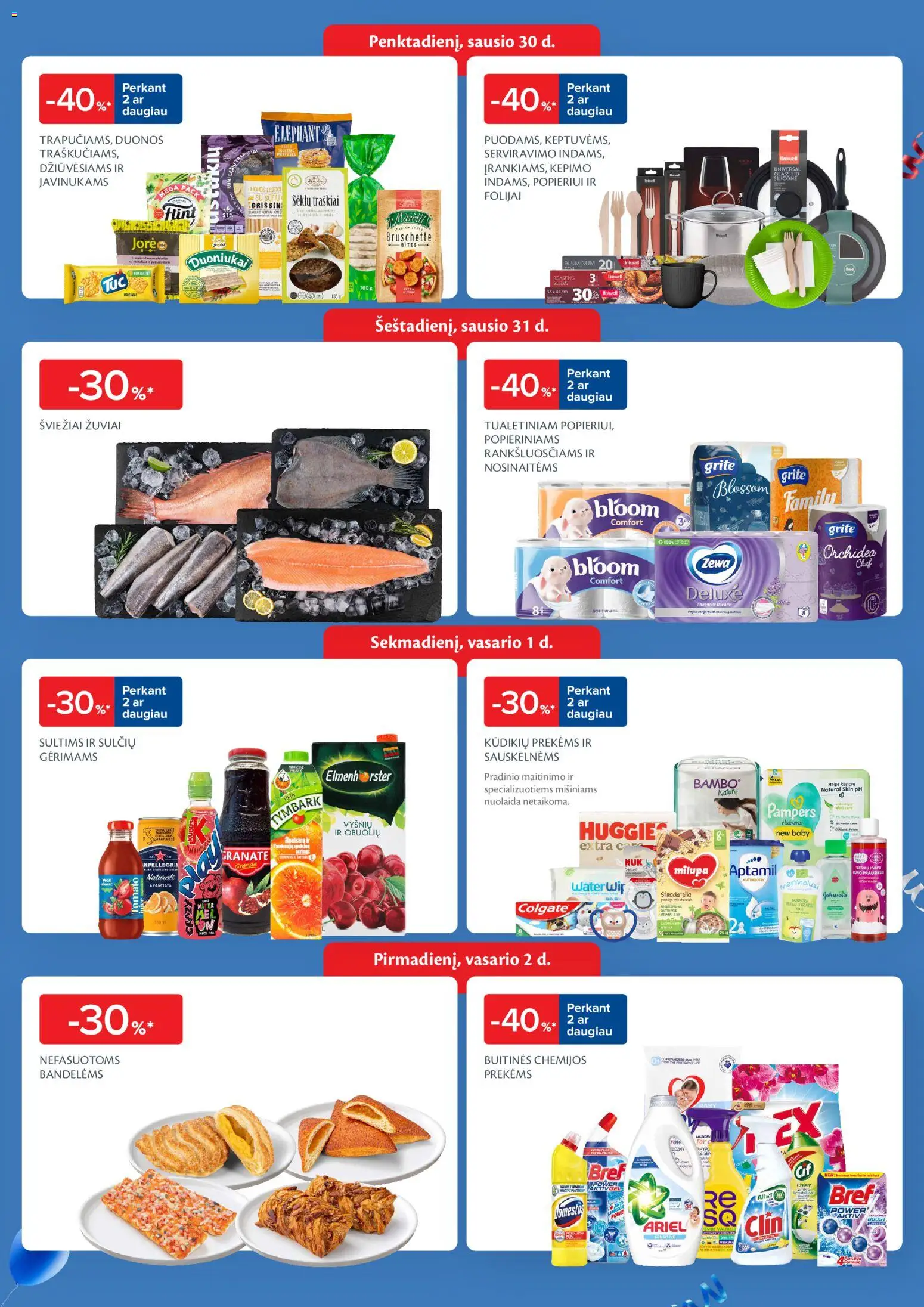 MAXIMA akcijos nuo 27.01.2026 | Puslapis: 3 | Prekių: Tualetinis popierius