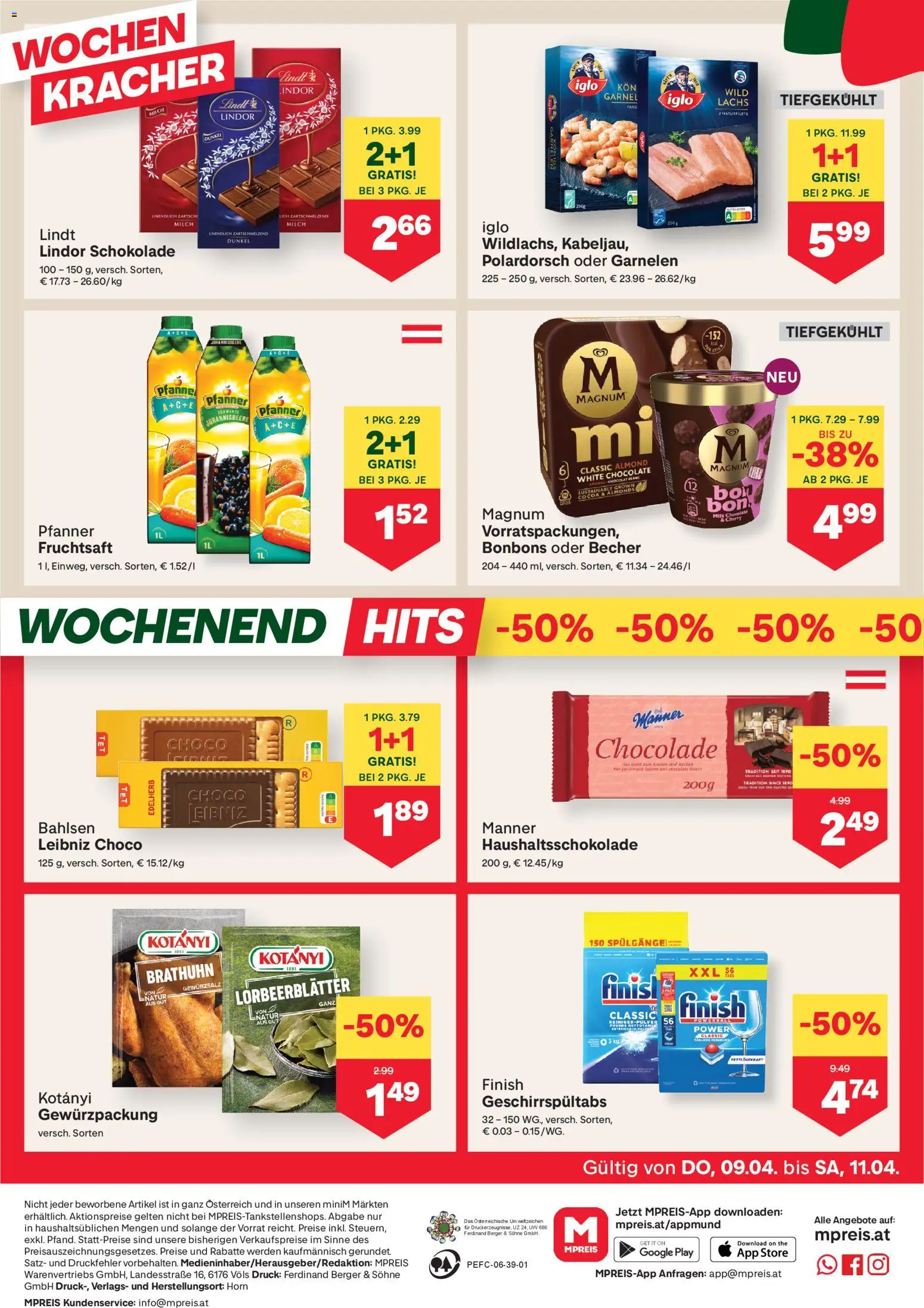 MPREIS Flugblatt gültig ab 09.04.2026 | Seite: 12 | Produkte: Milch, Schokolade