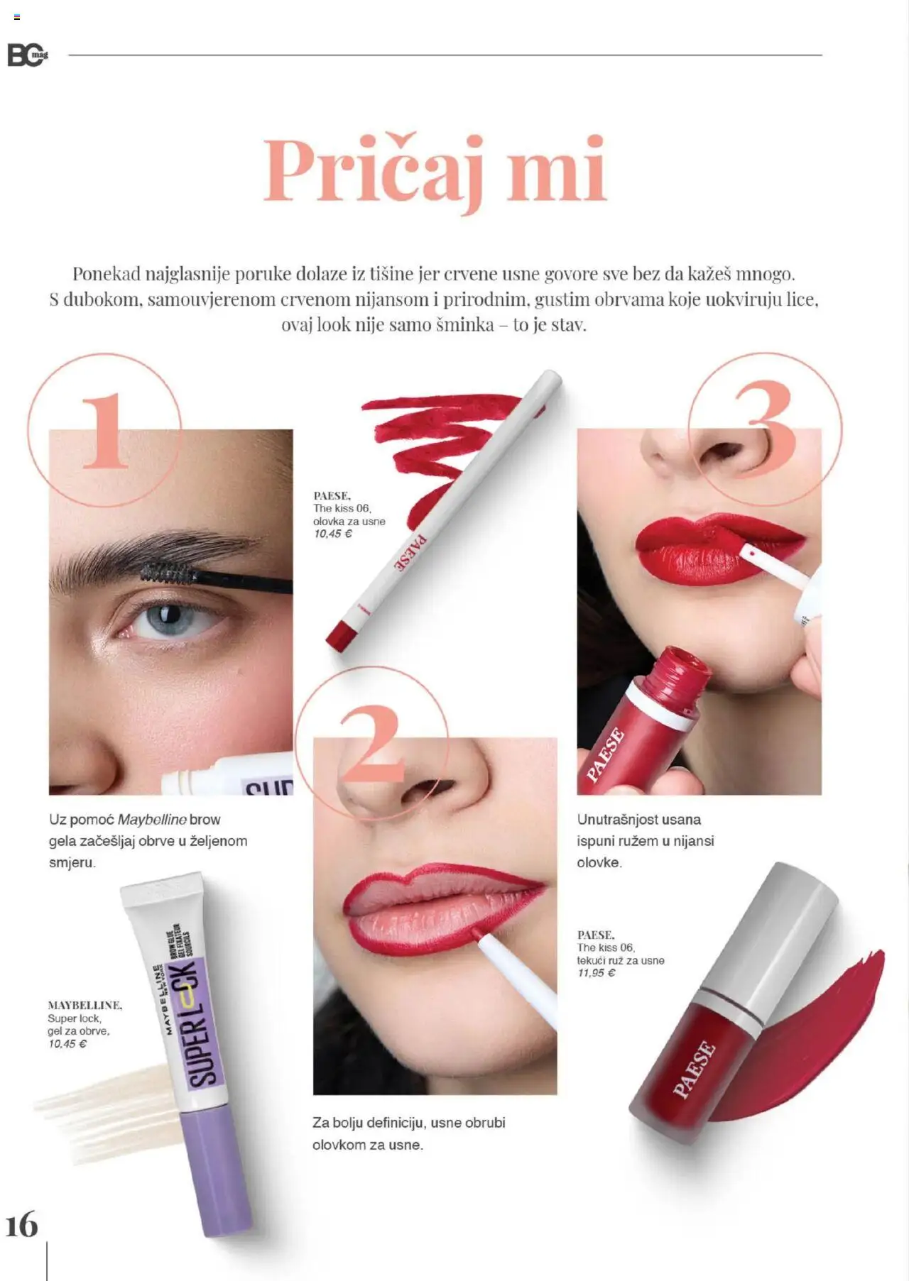 Bipa katalog | vrijedi od 20.05.2025 | Stranica: 16 | Proizvodi: Šminka, Olovka za usne, Ruž, Maybelline