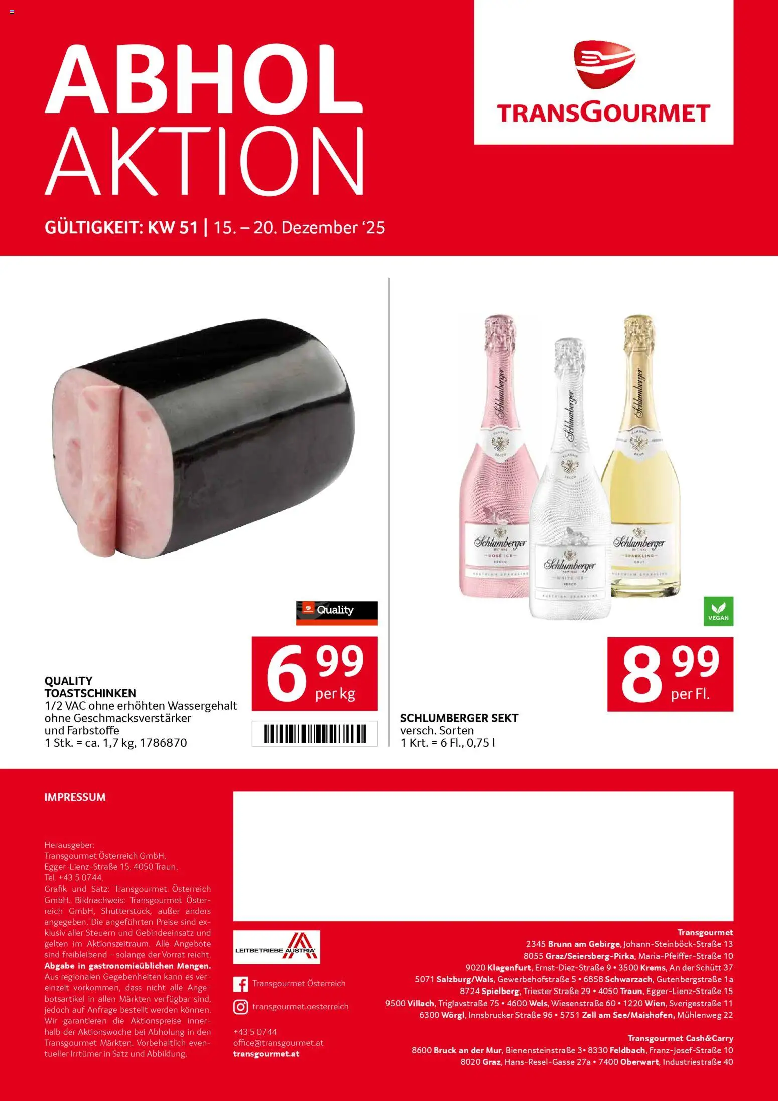 Transgourmet Flugblatt gültig ab 15.12.2025 | Seite: 39