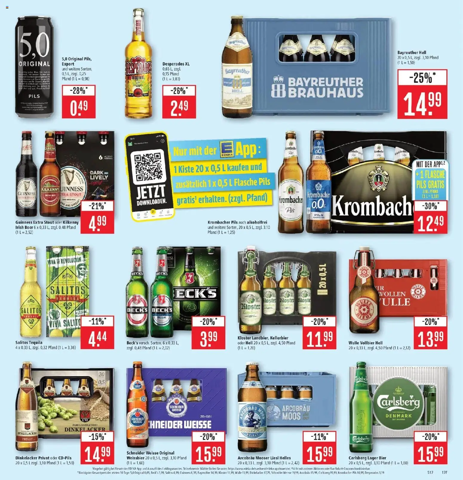 Marktkauf - Marktkauf: Wochenangebote – gültig ab 11.01.2026 | Seite: 23 | Produkte: Bier, Weißbier, Desperados, Krombacher