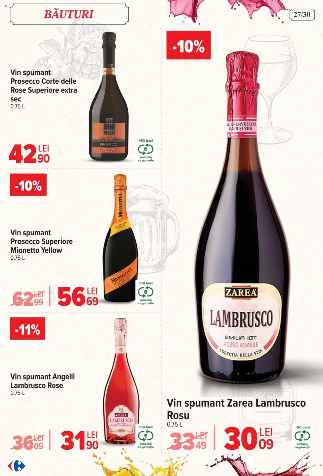 Carrefour catalog - Italian weeks – valabil de la 06.08.2025 | Pagină: 27 | Produse: Prosecco, Vin