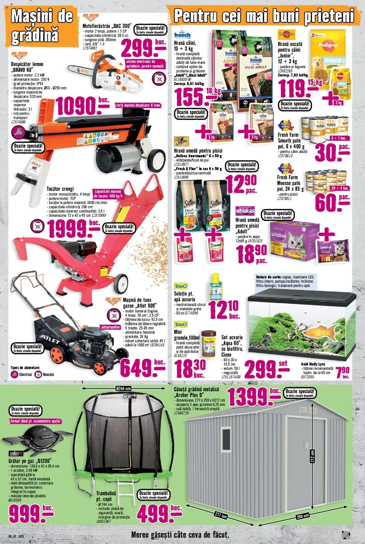 Noul catalog Hornbach – valabil de la 01.10.2025 | Pagină: 9 | Produse: Hacıyatmaz Kedi Oyuncağı, Tocător, Ușă, Legume