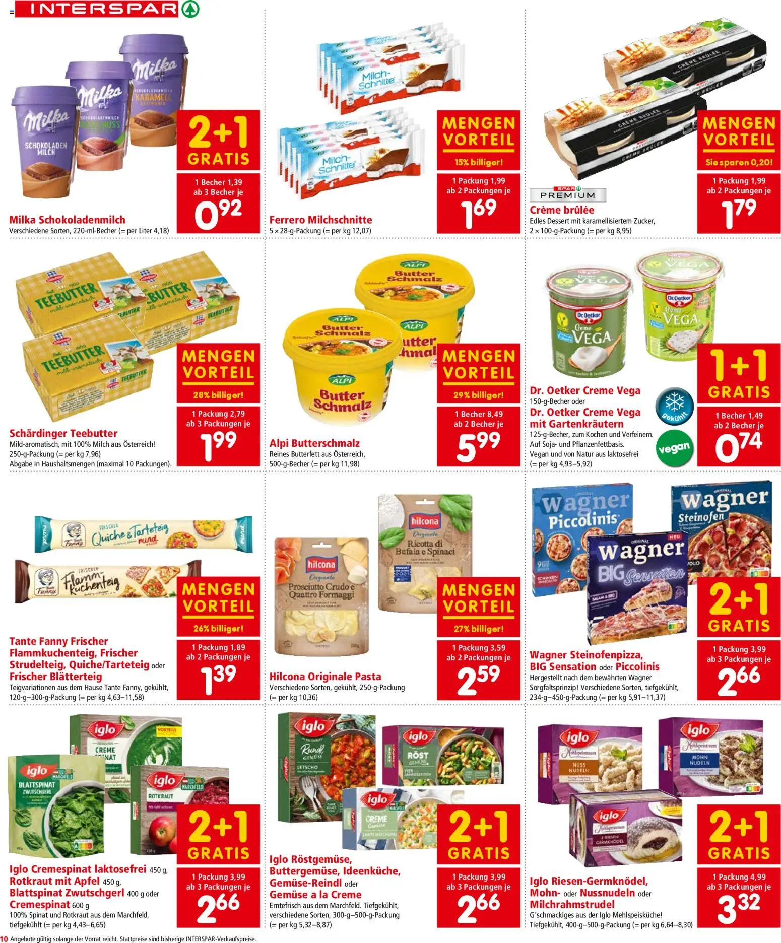 Interspar Flugblatt - Oberösterreich gültig ab 04.12.2025 | Seite: 10 | Produkte: Eis, Pfirsich, Hajdina liszt, Fisch