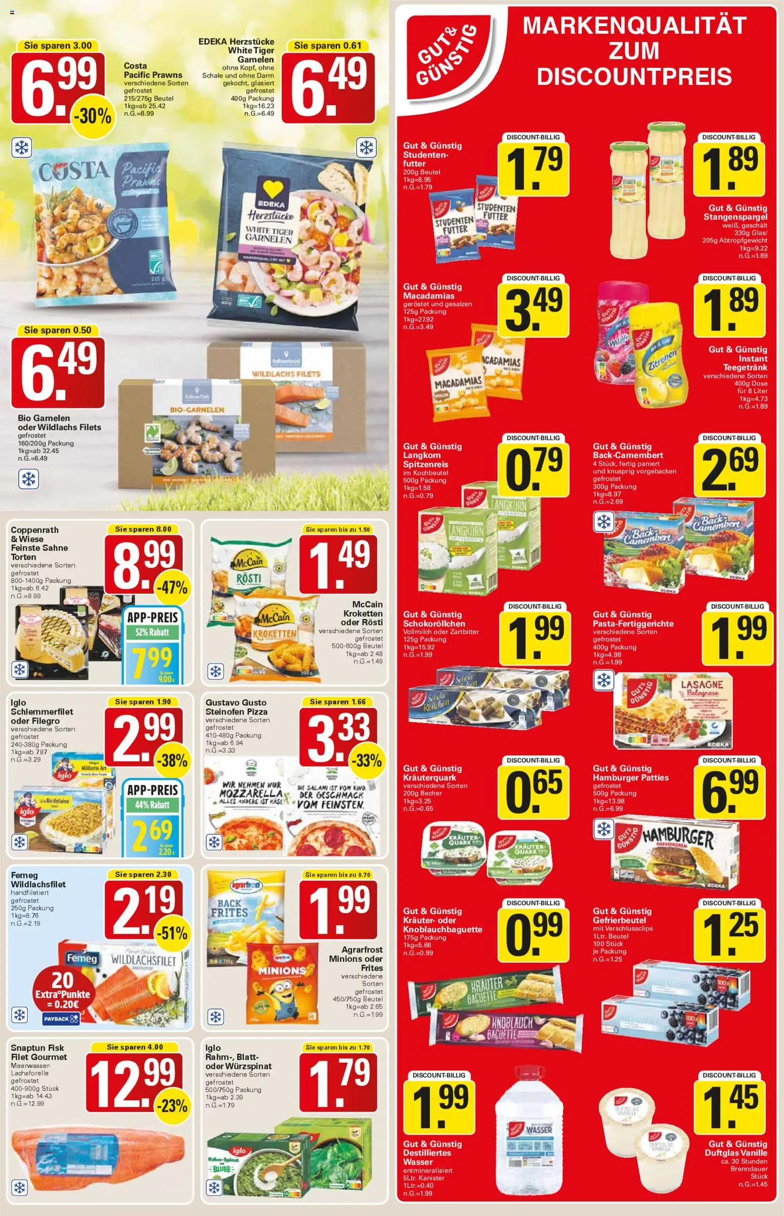 WEZ Prospekt 	 – gültig ab 30.03.2026 | Seite: 7 | Produkte: Quark, Garnelen, Knoblauch, Sahne