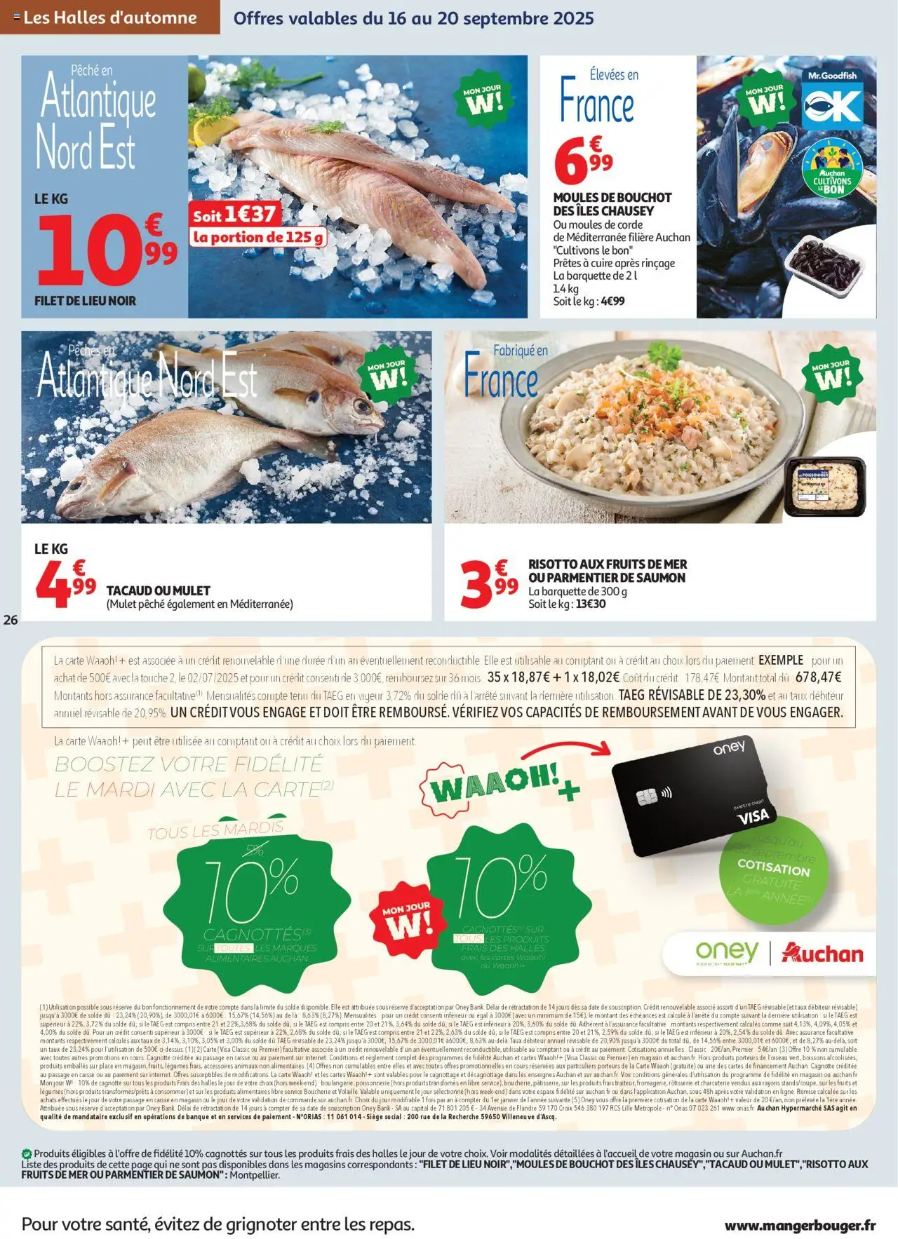  | Page: 26 | Produits: Fruits de mer, Poissonnerie, Moules de bouchot, Saumon