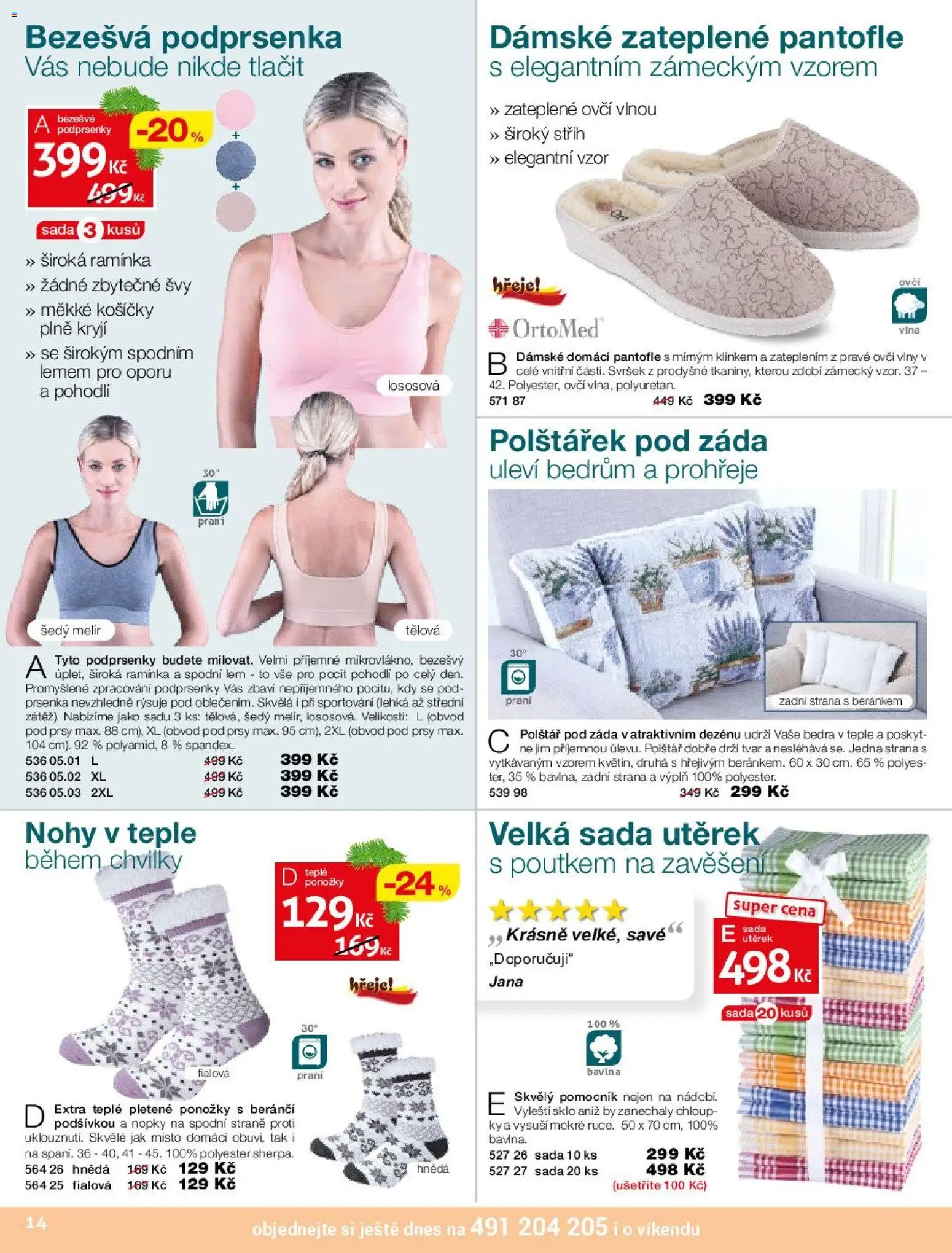 Decodoma leták od 18.11.2025 | Strana: 1 | Produkty: Ramínka, Podprsenka, Pantofle, Podprsenky