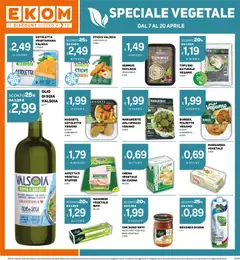 Anteprima del volantino Ekom volantino valido a partire dal 07.04.2026 | Pagina: 12 | Prodotti: Olio, Ragú, Sugo, Bevanda di soia