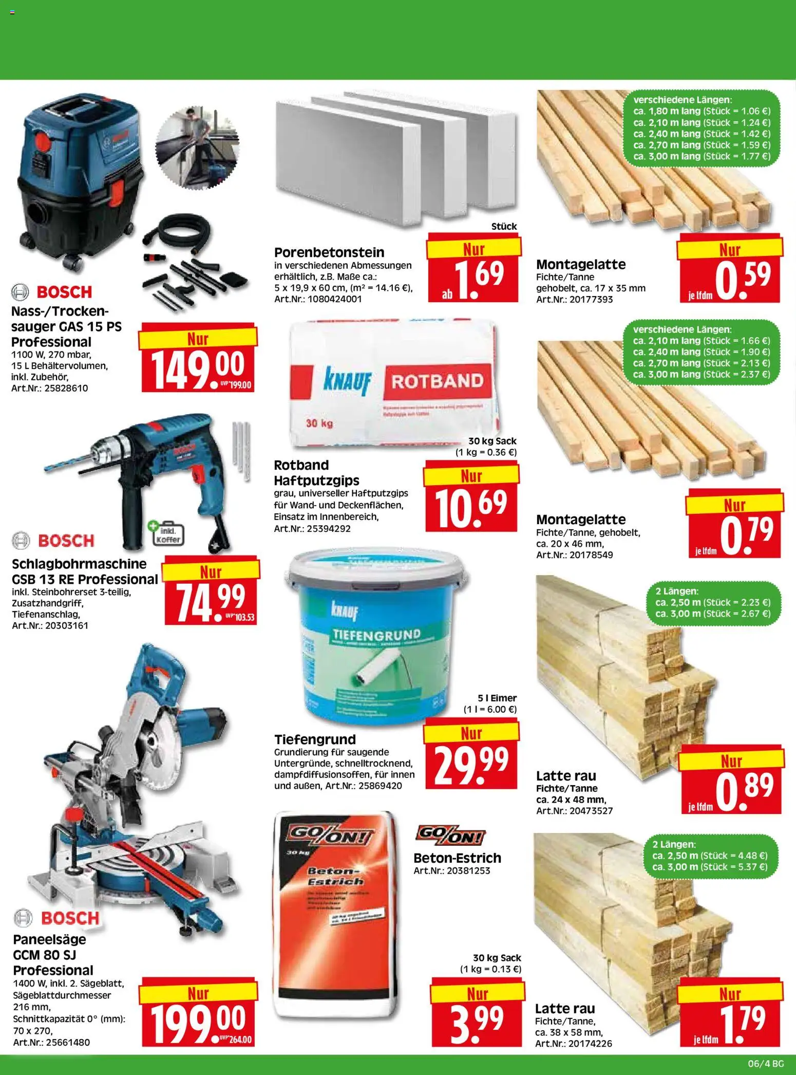 HERKULES Bau & Garten – gültig ab 02.02.2026 | Seite: 4 | Produkte: Bosch, Koffer