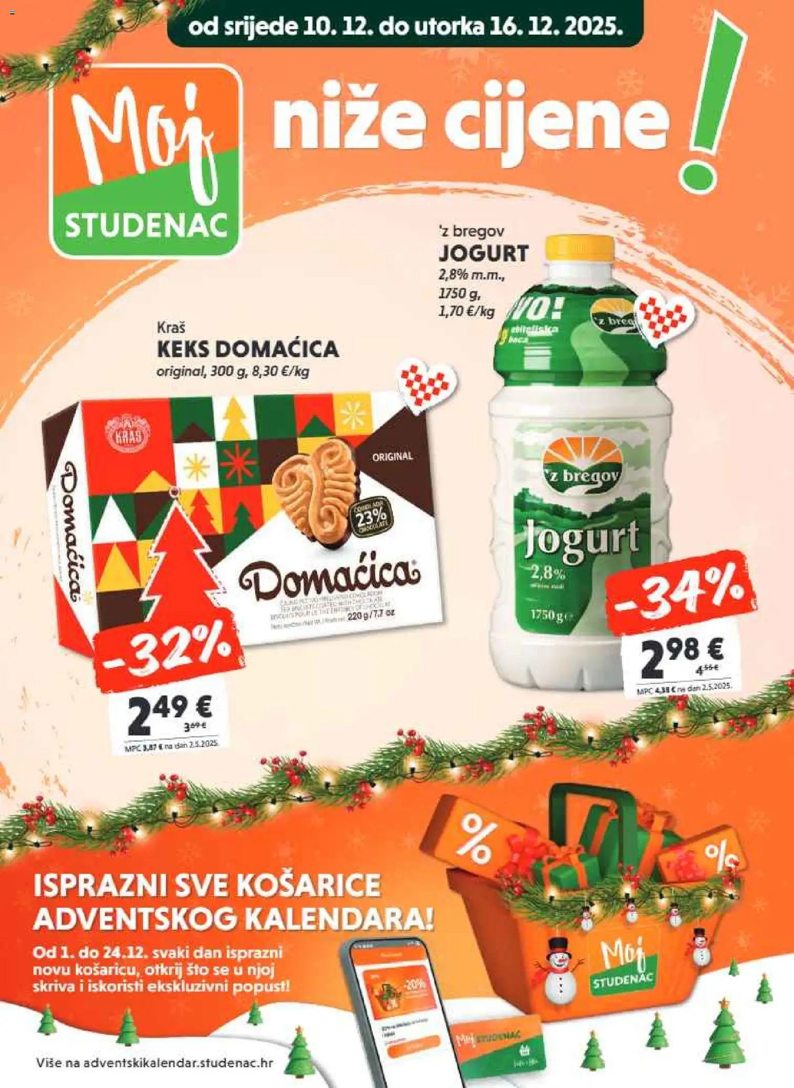 Studenac katalog | vrijedi od 10.12.2025 | Stranica: 3 | Proizvodi: Jogurt, Keks
