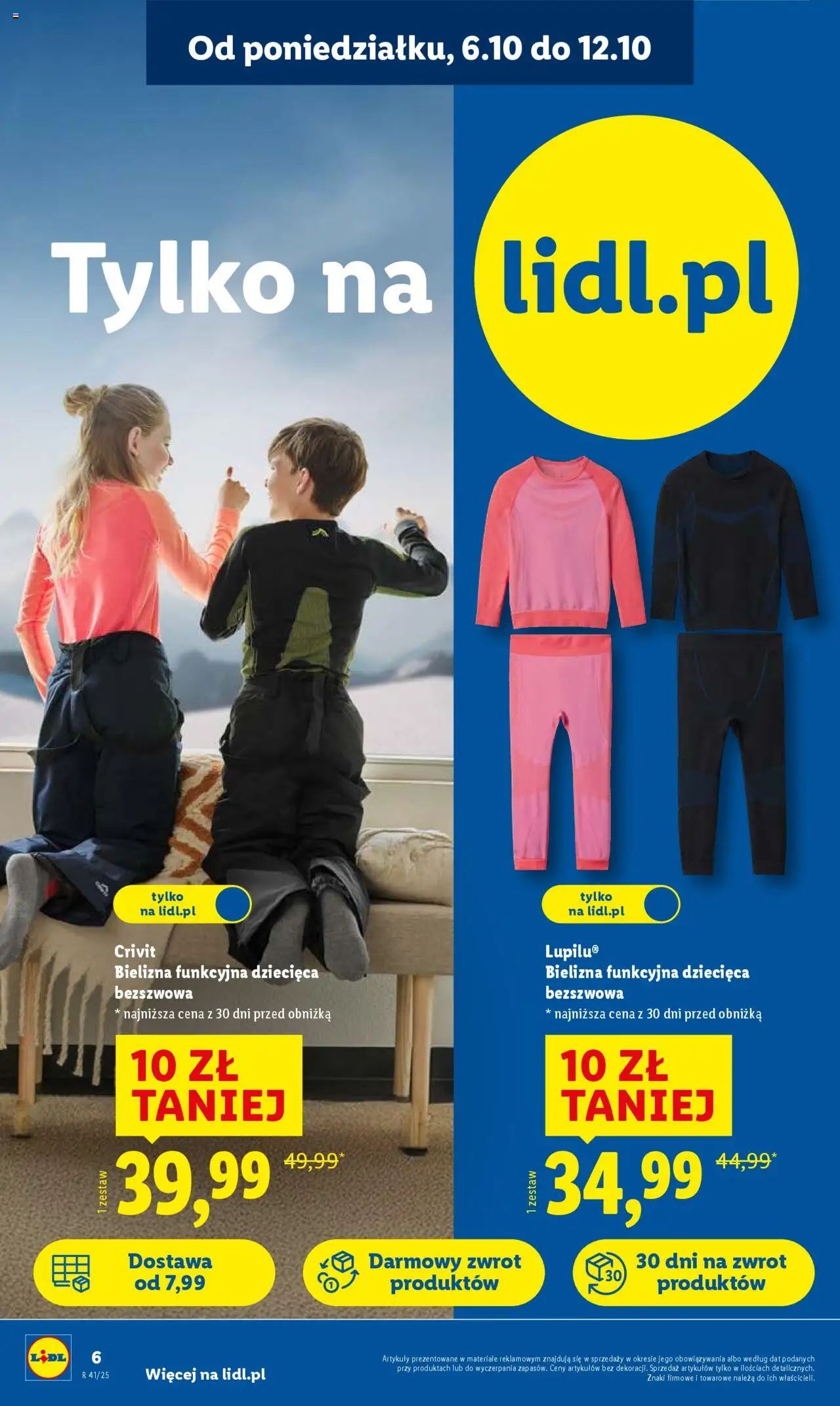 Lidl Katalog od 06.10.2025 | Strona: 6 | Produkty: Bielizna