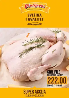 Matijevic katalog Gril pile - pregled Matijevic kataloga - važi od 17.03.2026