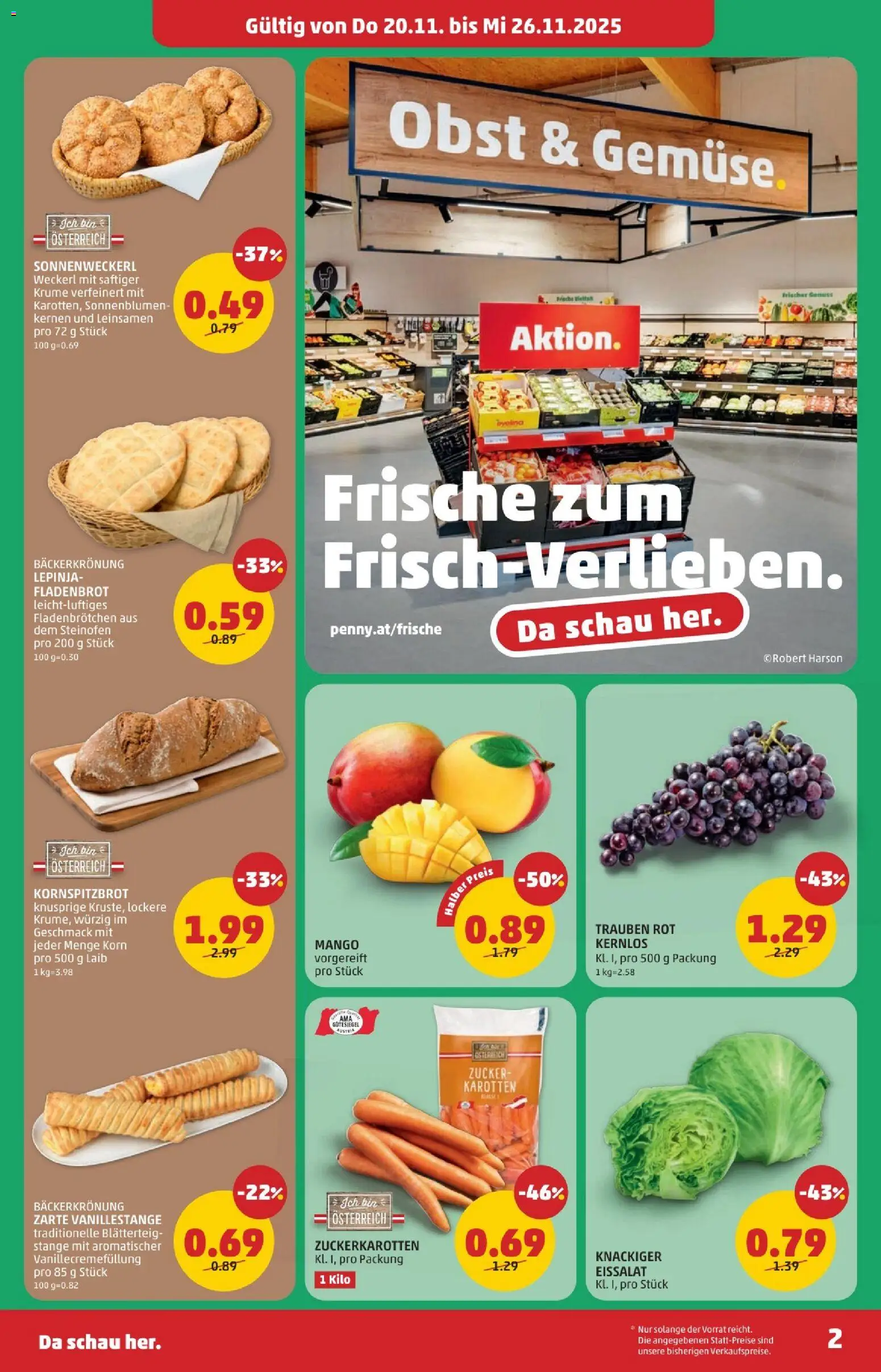 Penny Markt - Eröffnung in 8940 Liezen gültig ab 20.11.2025 | Seite: 2 | Produkte: Obst, Zucker, Mango