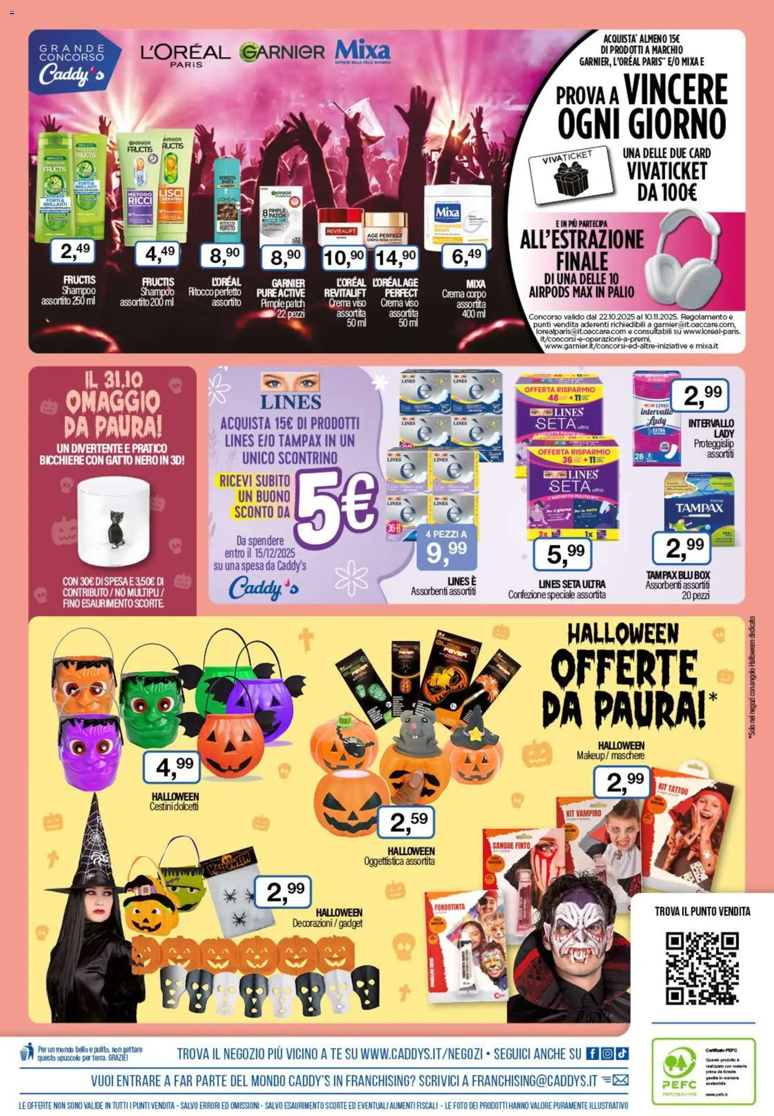 Volantino Caddy's del 23.10.2025 | Pagina: 20 | Prodotti: Crema, Fondotinta, Airpods, Decorazioni