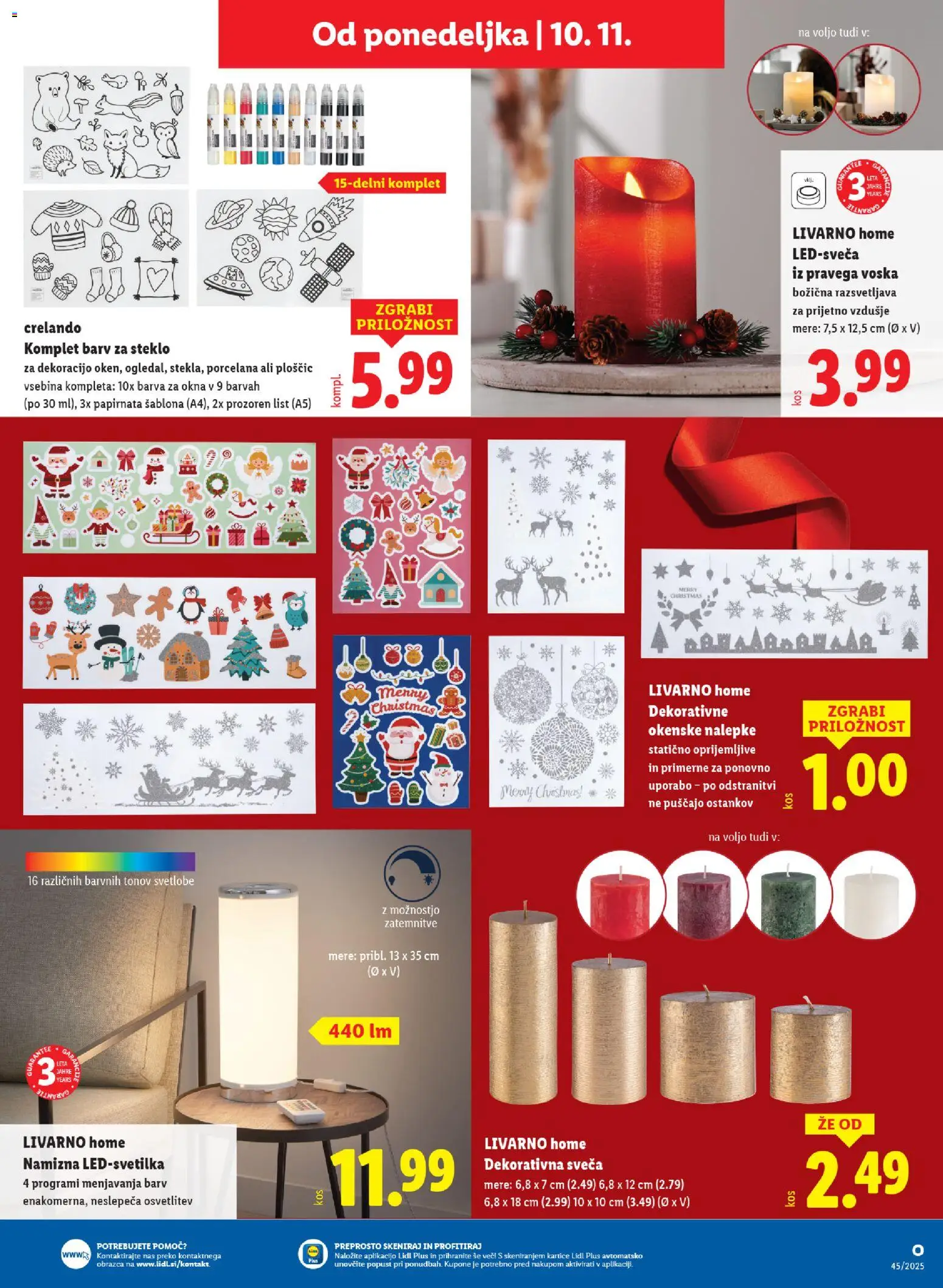 Novi Lidl katalog ponudbe – veljaven od 06.11.2025 | Stran: 69 | Izdelki: Sveča, Barva
