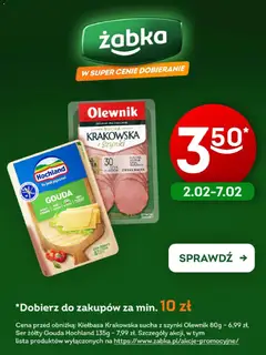 Pogląd oferty "Żabka - Żabka Krakowska i Gouda ważne do 7.02" - ważna od 02.02.2026