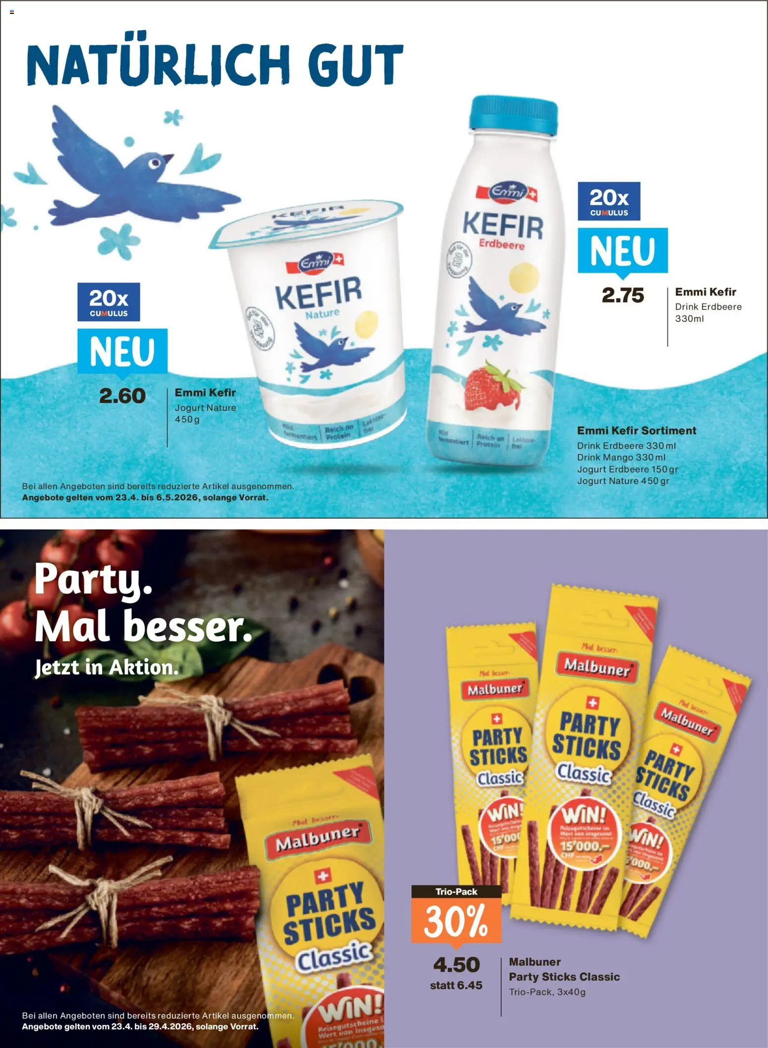 Migros aktionen – gültig ab 22.04.2026 | Seite: 31 | Produkte: Kefir, Mango