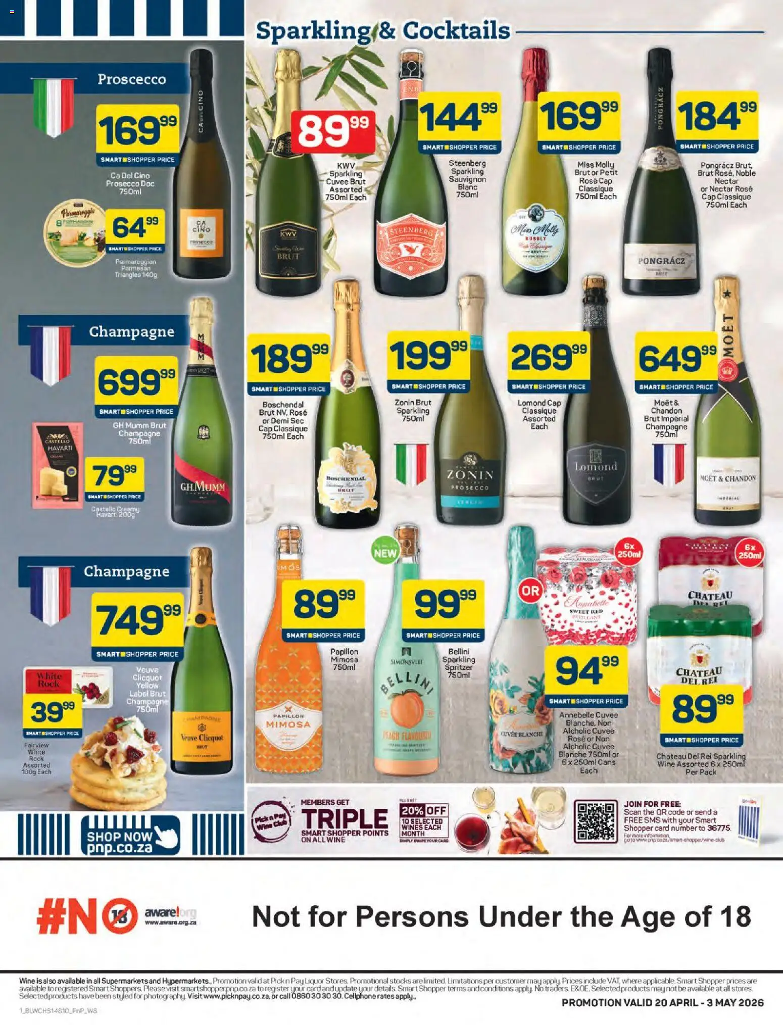 New Pick n Pay catalogue – valid from 20.04.2026 | Page: 4 | Products: Cap, Wine