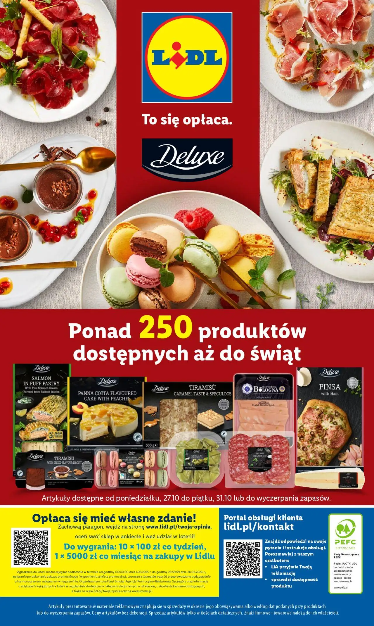 Lidl Katalog od 27.10.2025 | Strona: 55 | Produkty: Tiramisu, Pizza, Pinsa