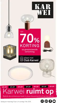 KARWEI - Folder - Voorbeeld van een folder van KARWEI, geldig van 19.01.2026