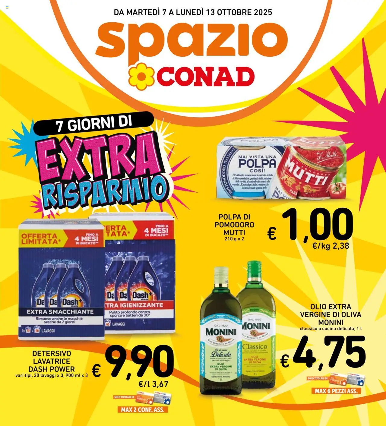 Volantino Spazio Conad del 30.09.2025 | Pagina: 30 | Prodotti: Olio, Lavatrice, Mutti, Olio di Oliva