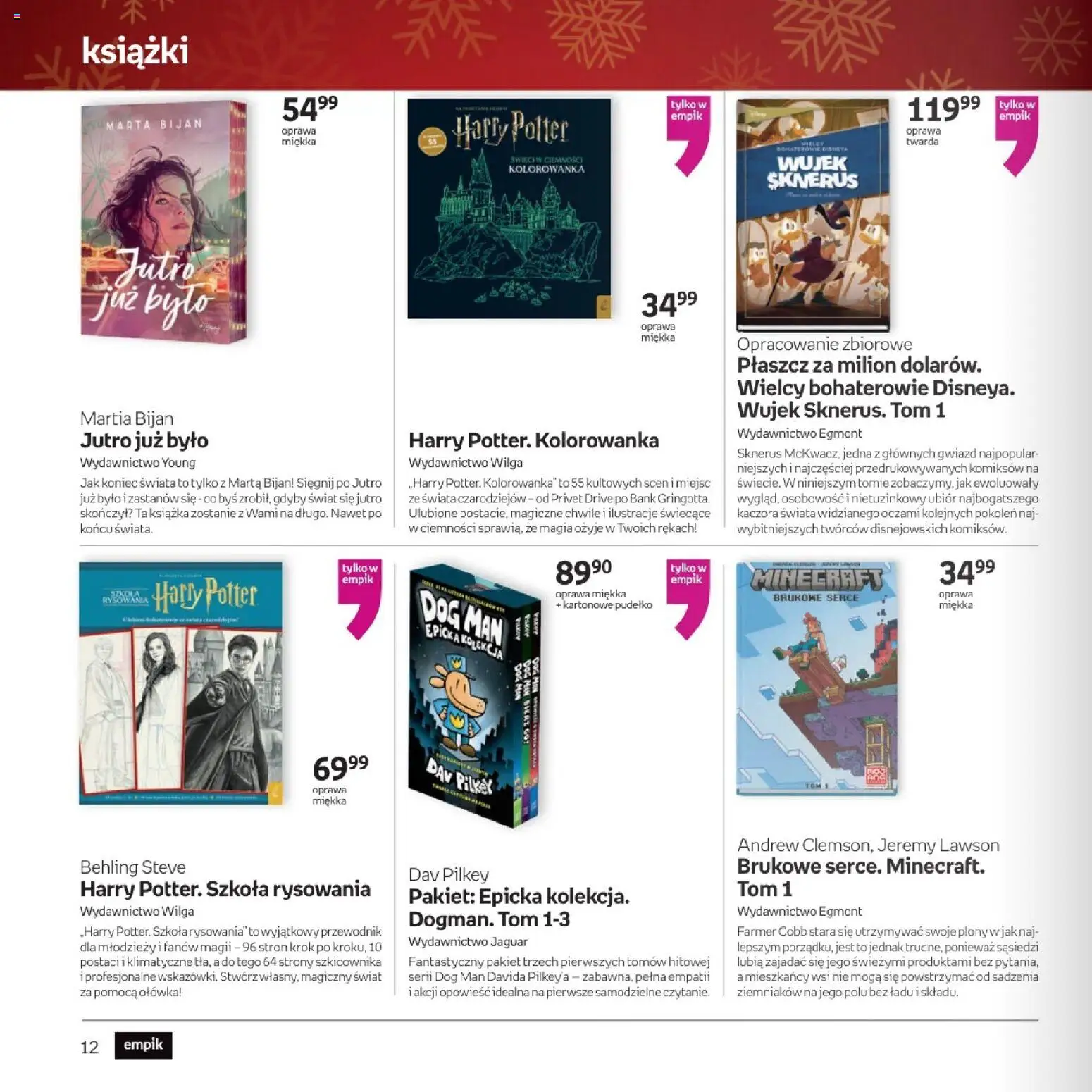 Empik promocje - Witaj w klubie znajdujących trafione prezenty dla każdego od 10.12.2025 | Strona: 12 | Produkty: Płaszcz, Pudełko, Książki