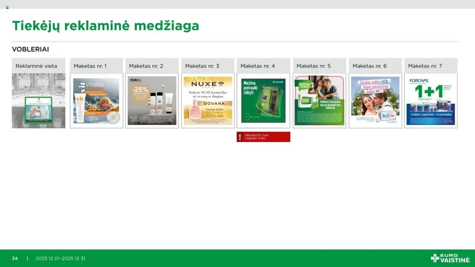 EUROVAISTINĖ akcijos nuo 01.12.2025 | Puslapis: 34 | Prekių: Aliejus
