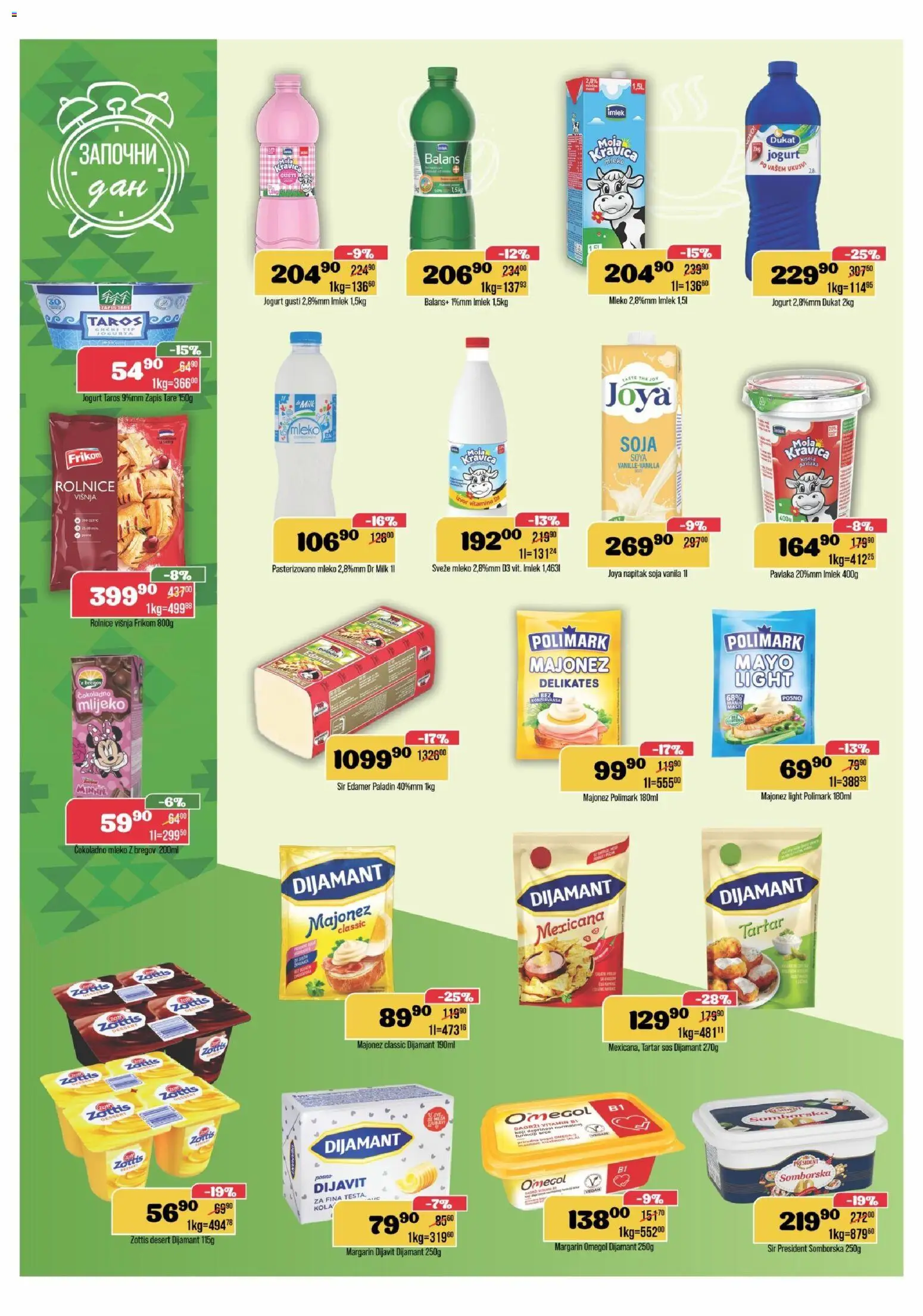 Europrom katalog - važi od 02.01.2026 | Strana: 4 | Proizvode: Majonez, Čokoladno mleko, Sos, Jogurt