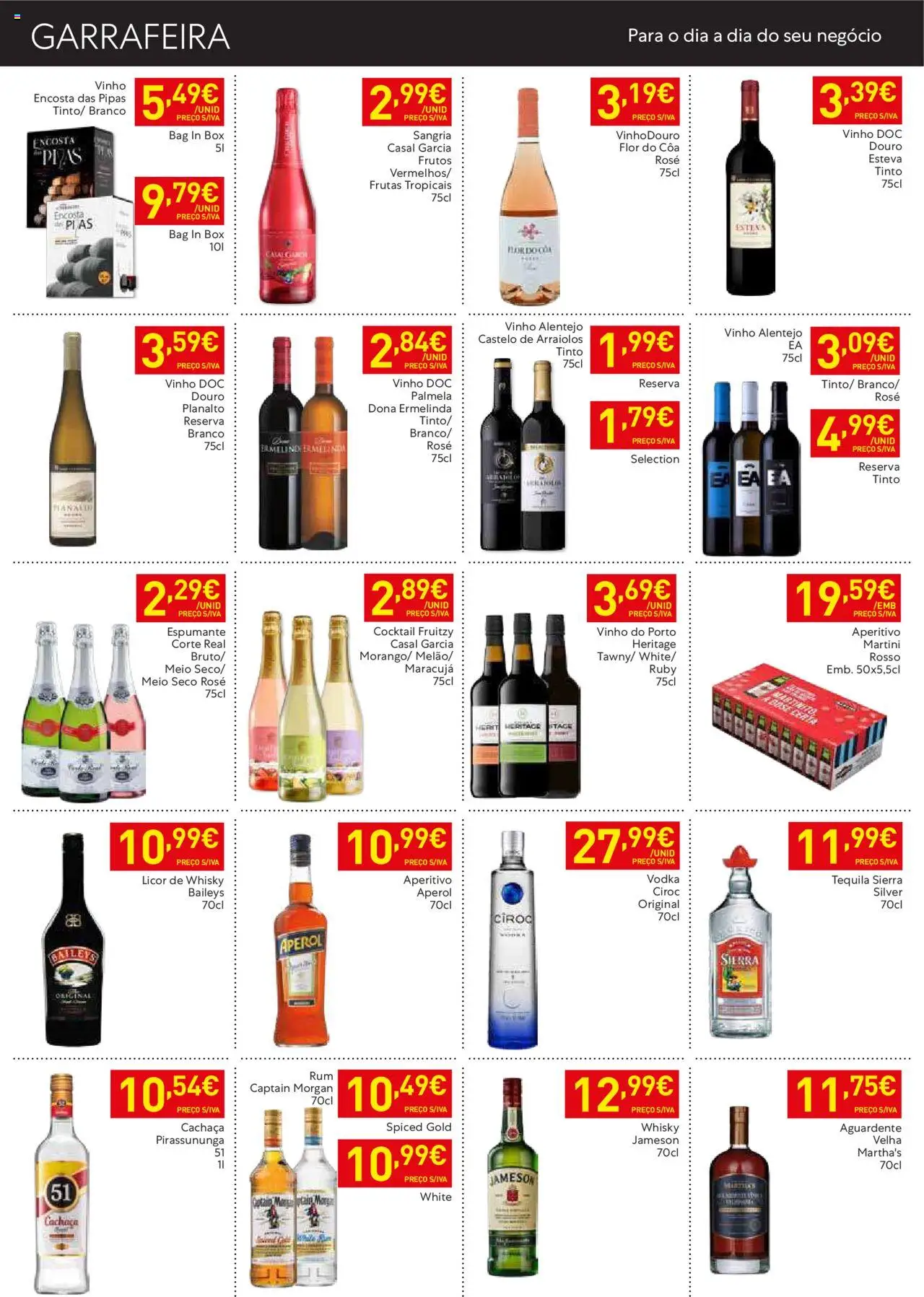 Recheio folheto Madeira │ válido de 05.08.2025 | Página: 13 | Produtos: Aperol, Licor, Tequila, Vodka
