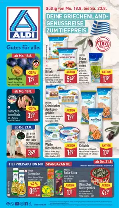 Aldi Prospekt 	 gültig ab dem 18.08.2025
