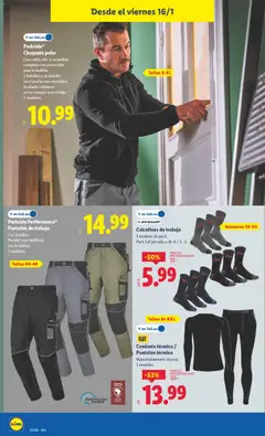 Vista previa Calcetines de trabajo, 3 modelos de pack. Pack 3 el par sale a 4,- €/2,- €. válido desde el 12.01.2026 | Página: 16 | Productos: Chaqueta