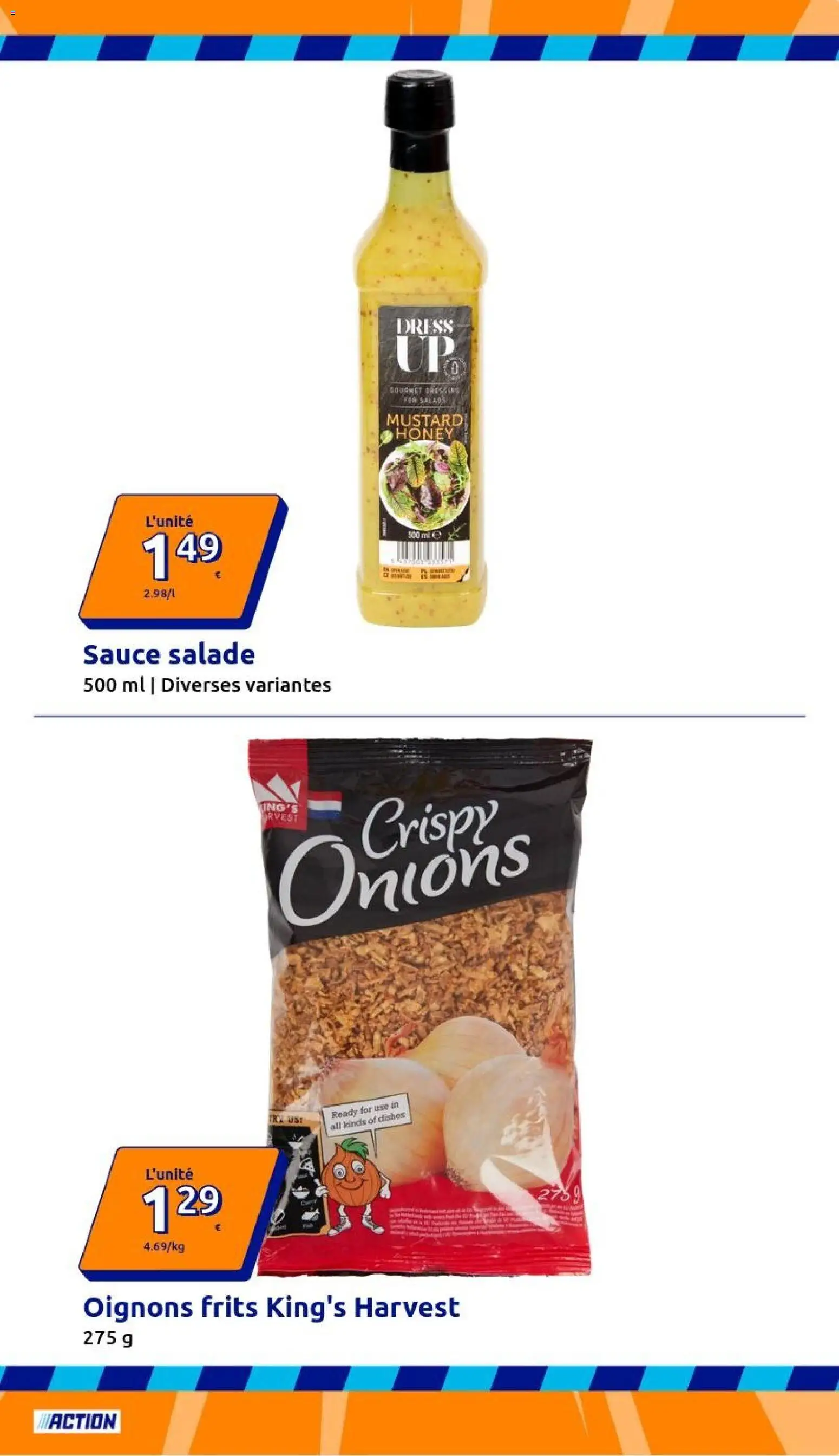 {H1} | Page: 23 | Produits: Salade, Sauce salade, Dressing, Oignons