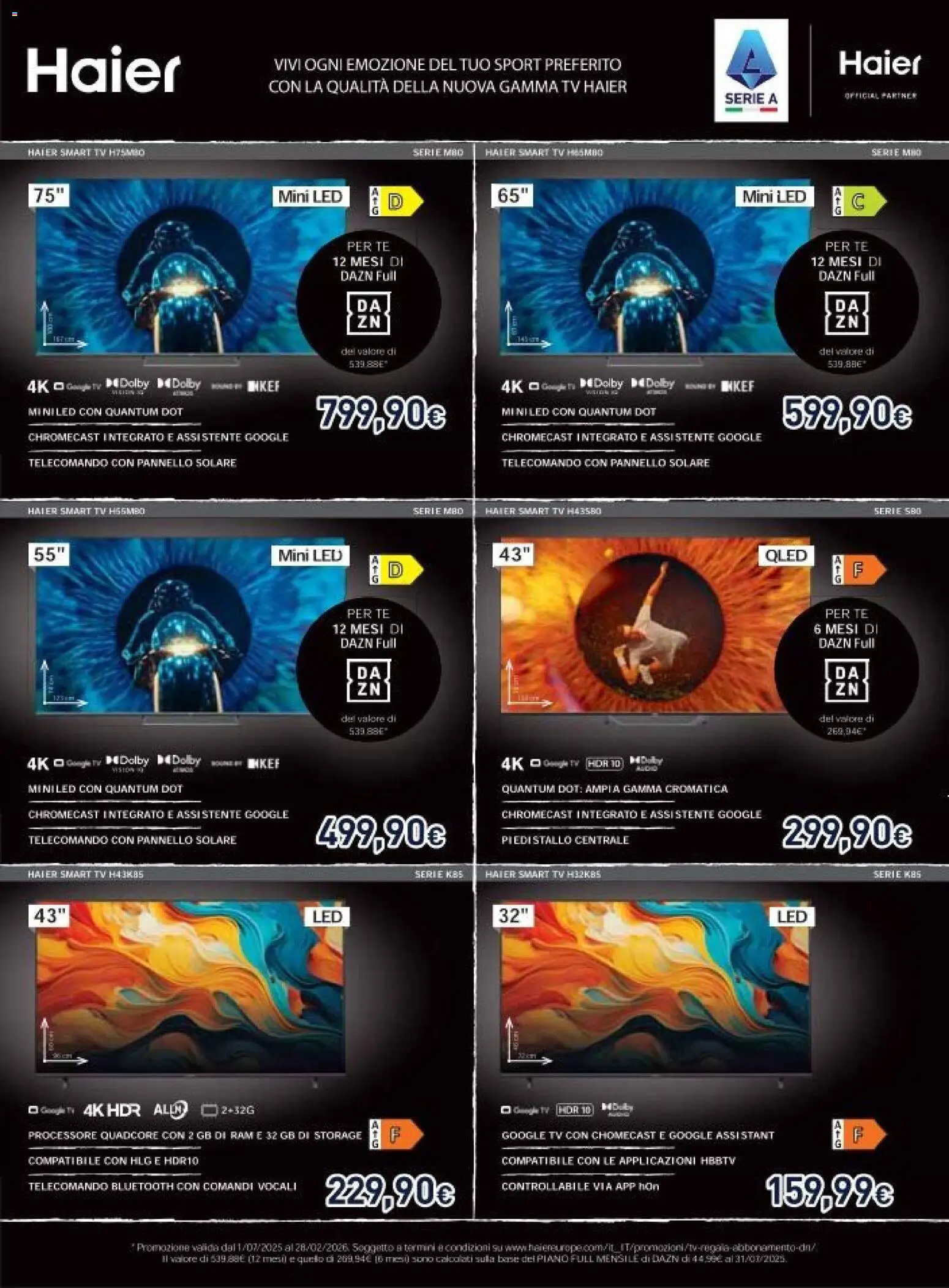 Volantino Unieuro del 16.01.2026 | Pagina: 5 | Prodotti: Telecomando, Tè, smart TV, TV