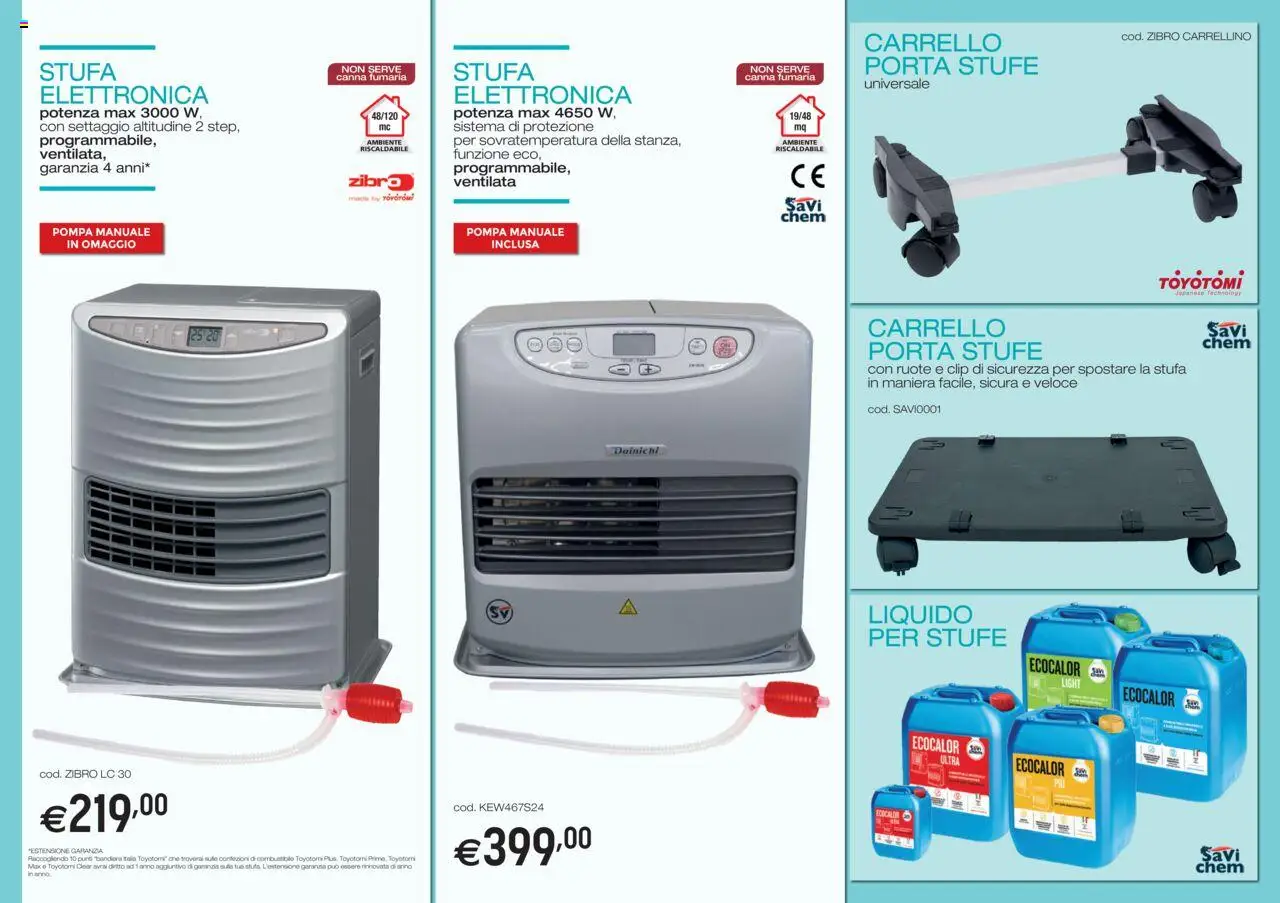 Volantino Brico OK del 11.09.2025 | Pagina: 3 | Prodotti: Stufa, Carrello